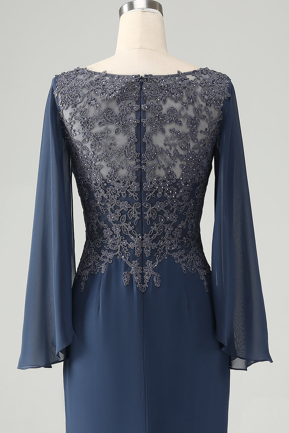 Brokat Zmierzch Cekinowa Sukienki Na Wesele Dla Mamy Z Długim Rękawem