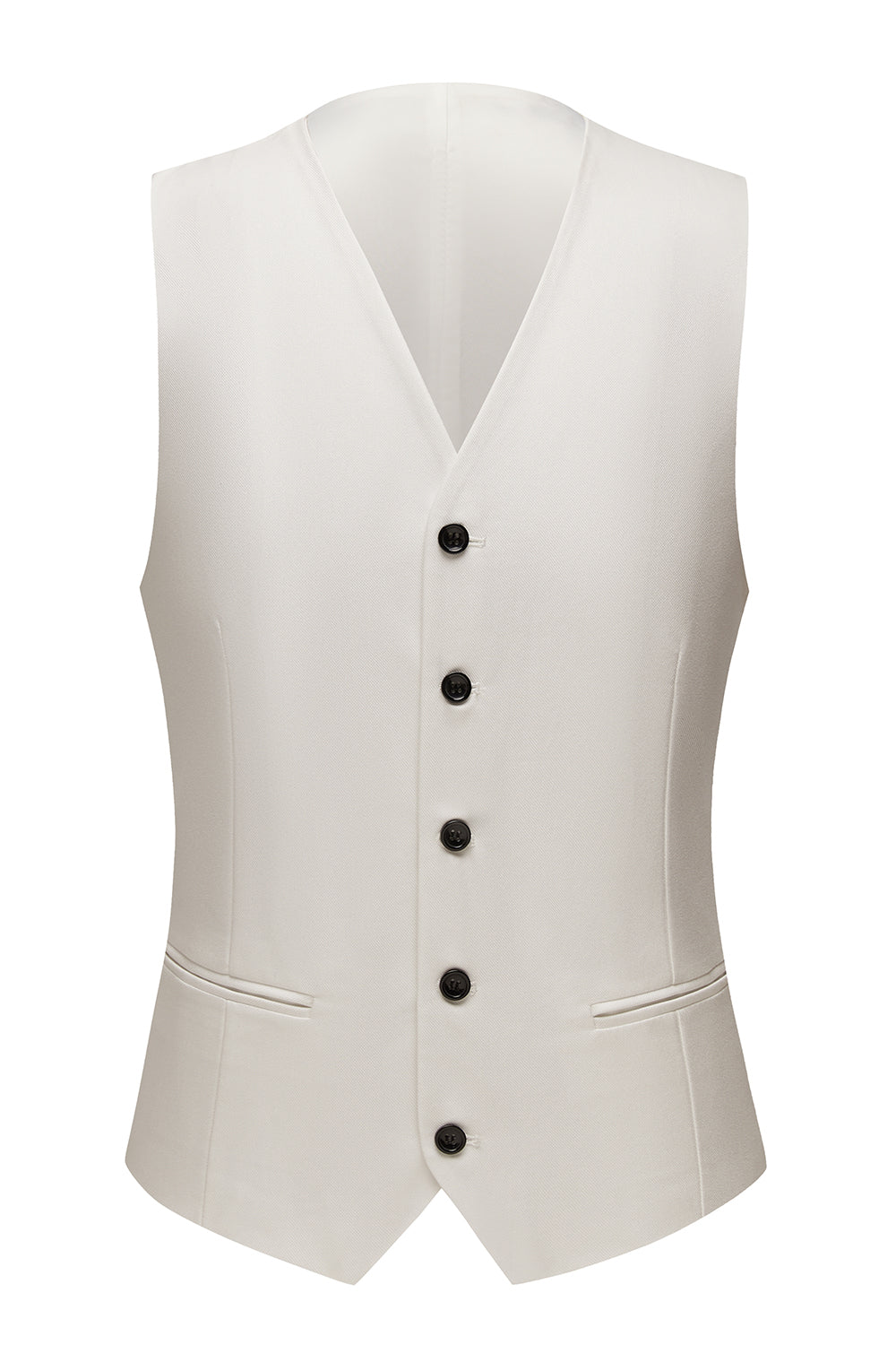 Biały Szal Klapa 3 Sztuki Garnitury Męskie