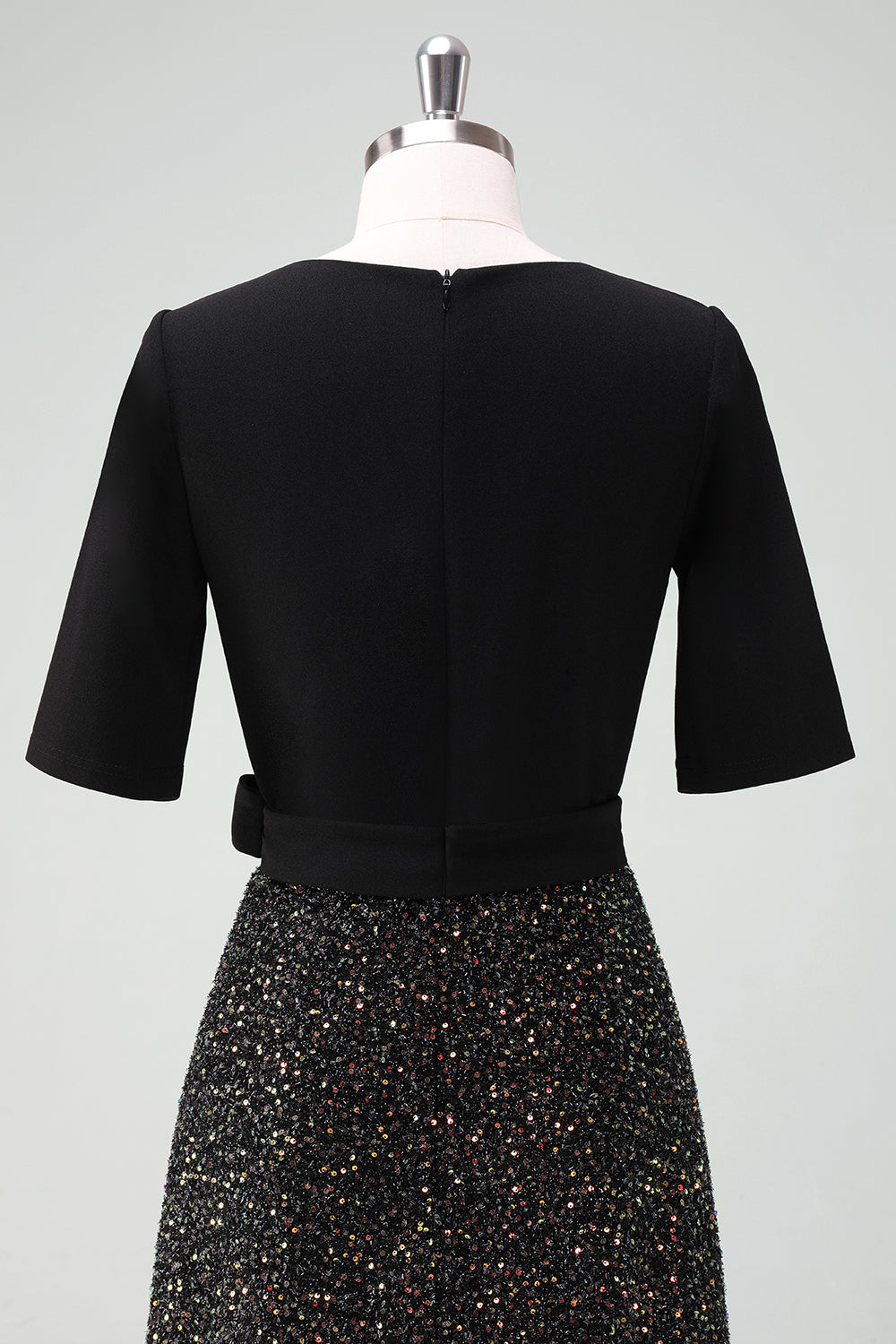 Błyszcząca Sukienki Na Wesele Dla Mamy w kształcie litery A z półrękawami