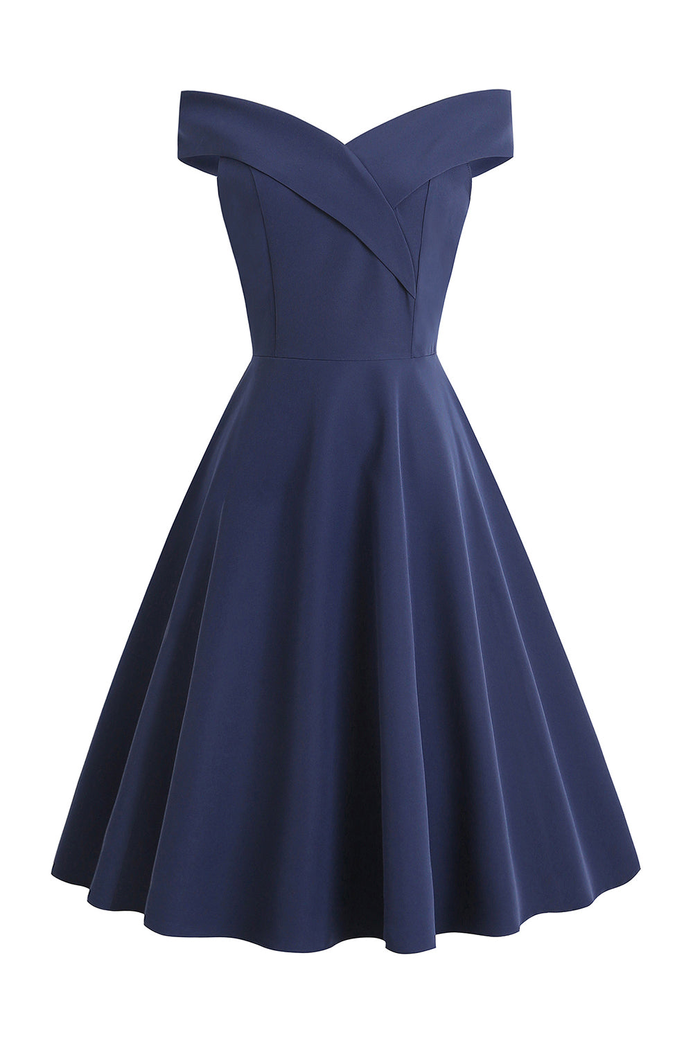Czarny Krótka Sukienka W Stylu Vintage Z Lat 1950
