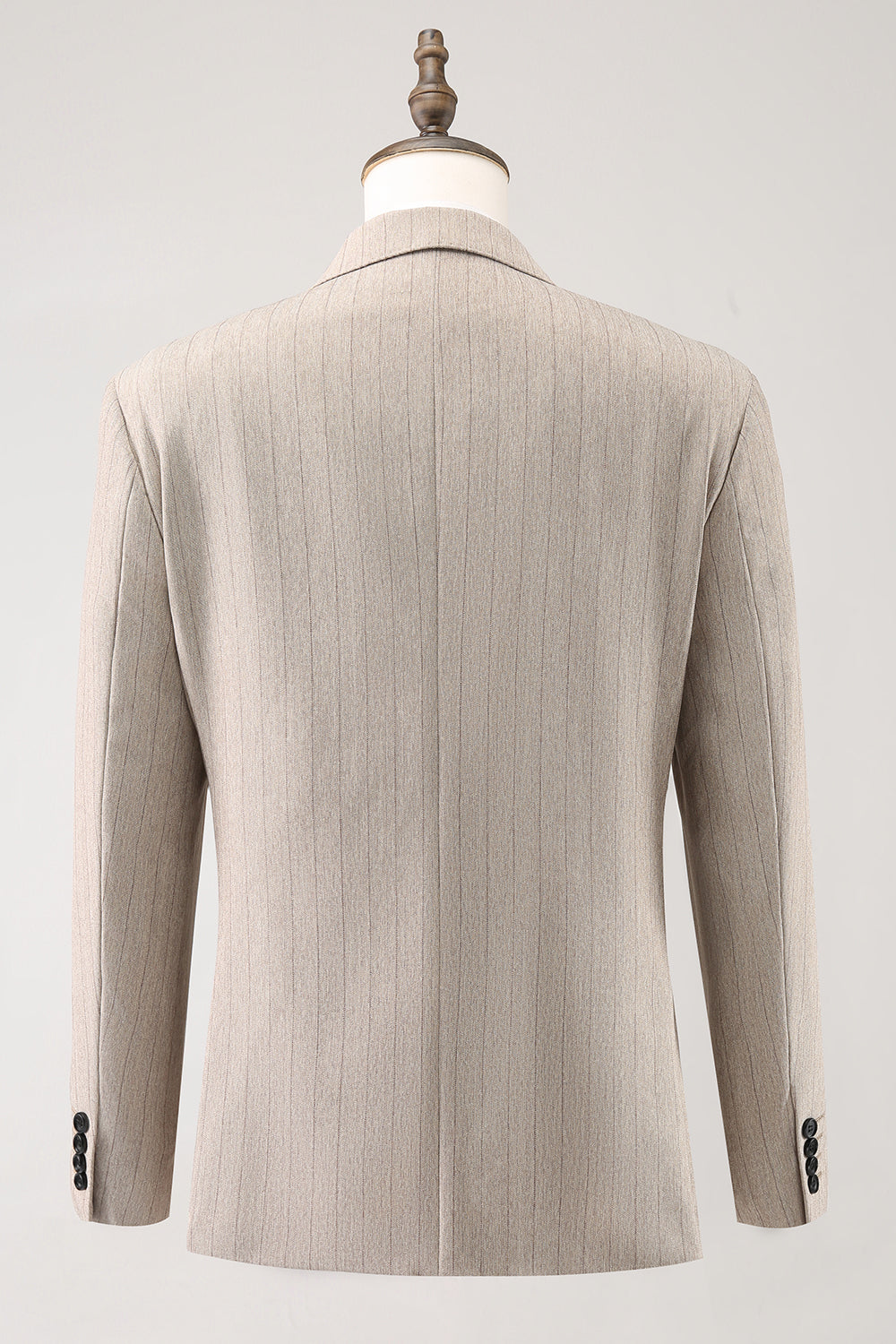 Ivory Peak Lapel Pinstripe Jednorzędowe 3-częściowe męskie garnitury balowe