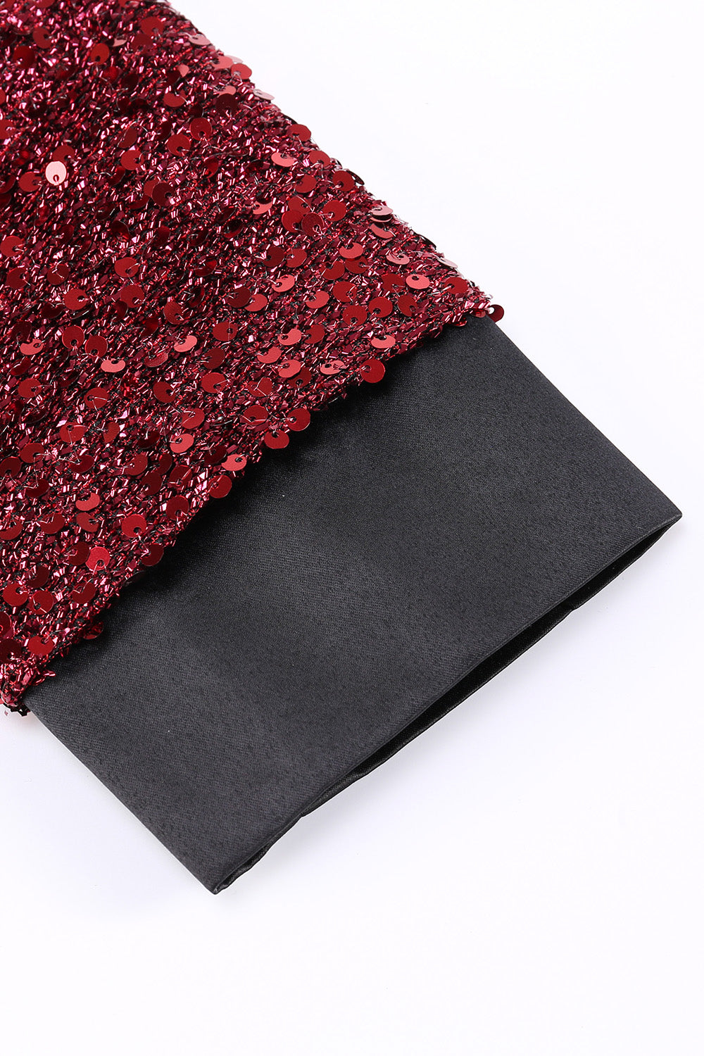 Błyszcząca bordowa marynarka damska bodycon maxi