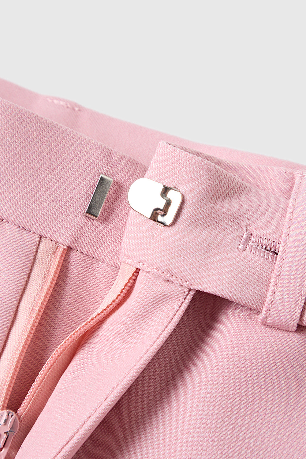 Różowy Dwurzędowy 2-Częściowy Garnitur Damski