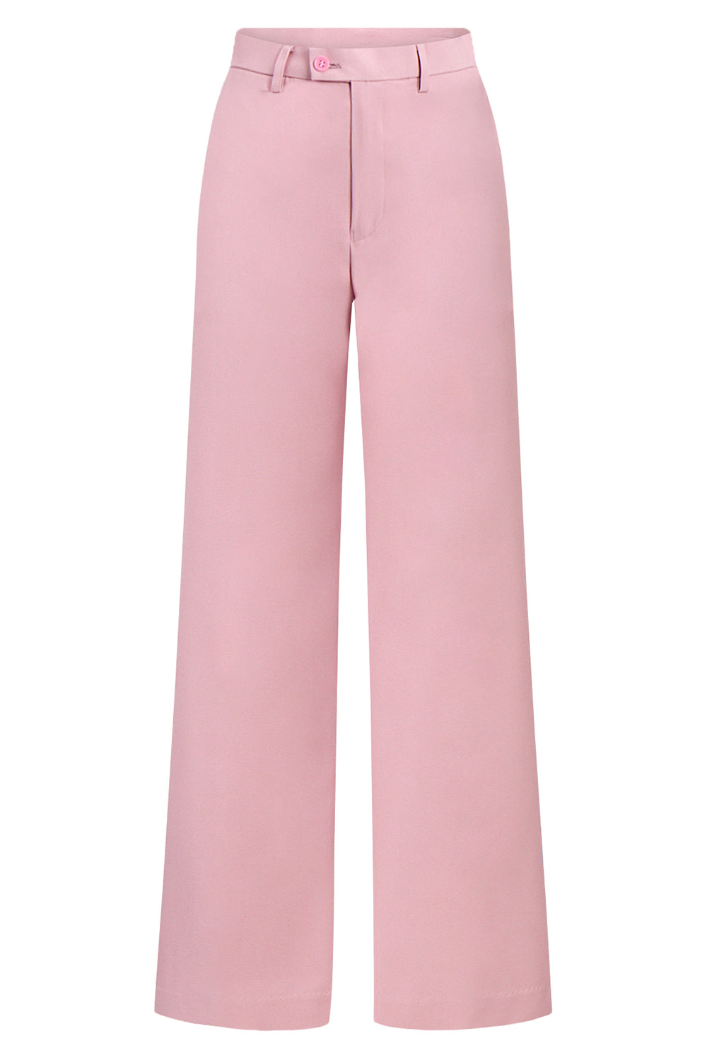 Różowy Dwurzędowy 2-Częściowy Garnitur Damski