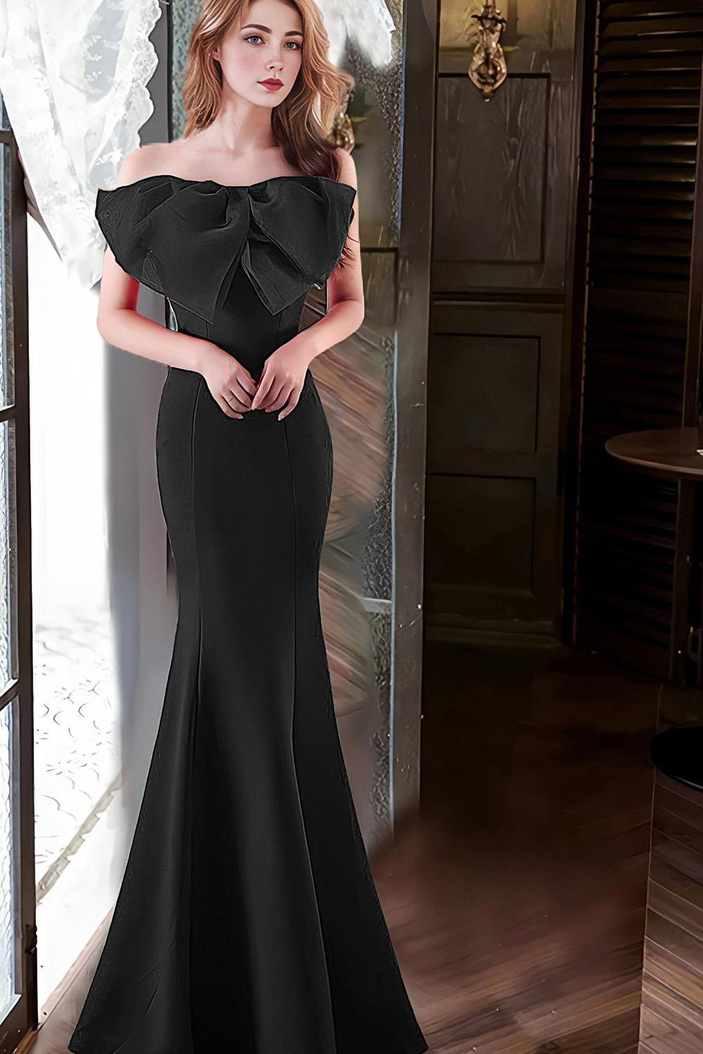 Różowa Syrenka Bez Ramiączek Długa Sukienka Na Studniówkę Z Kokardą