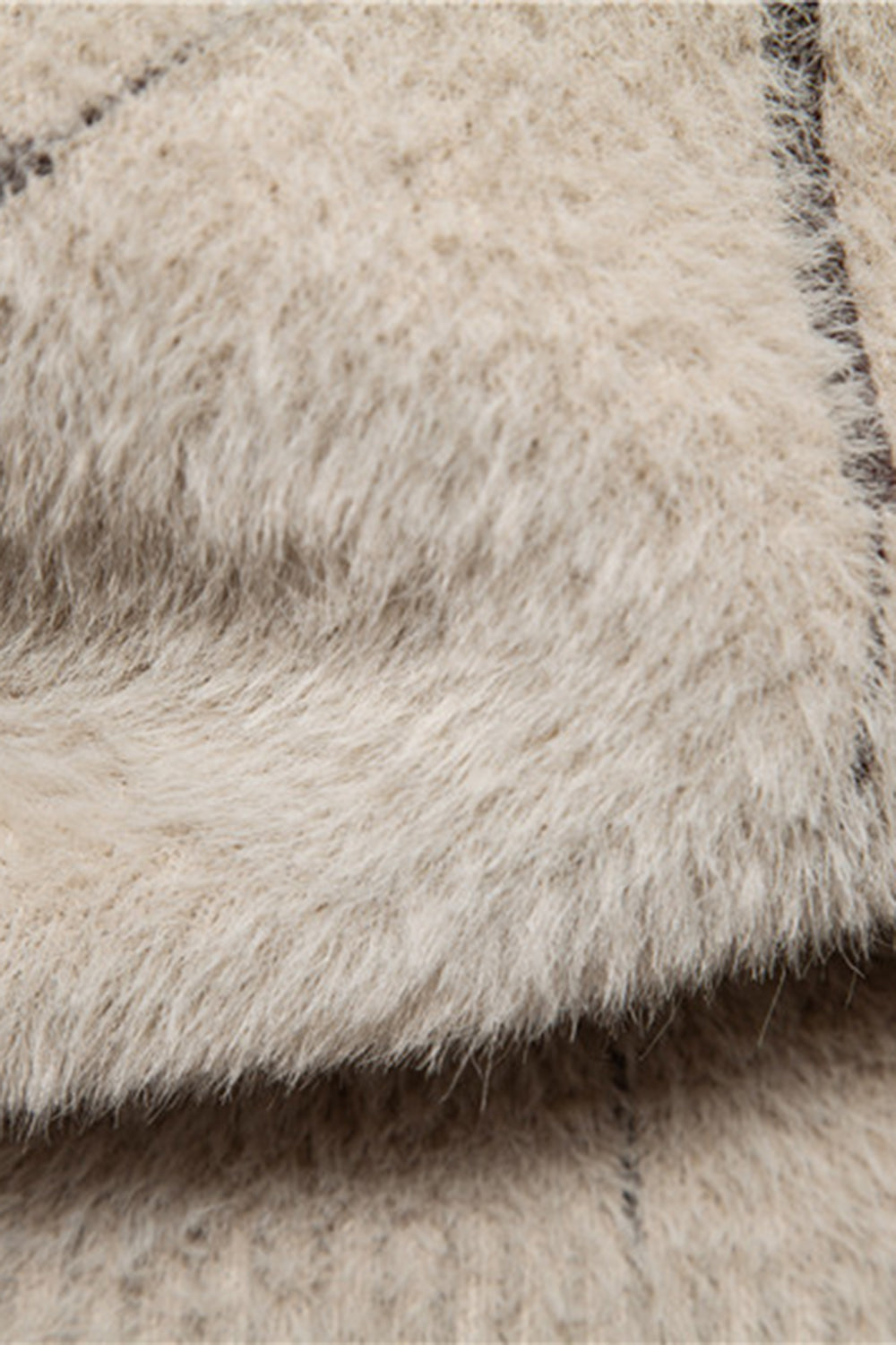 Męski sweter z dzianiny slim fit w kolorze khaki