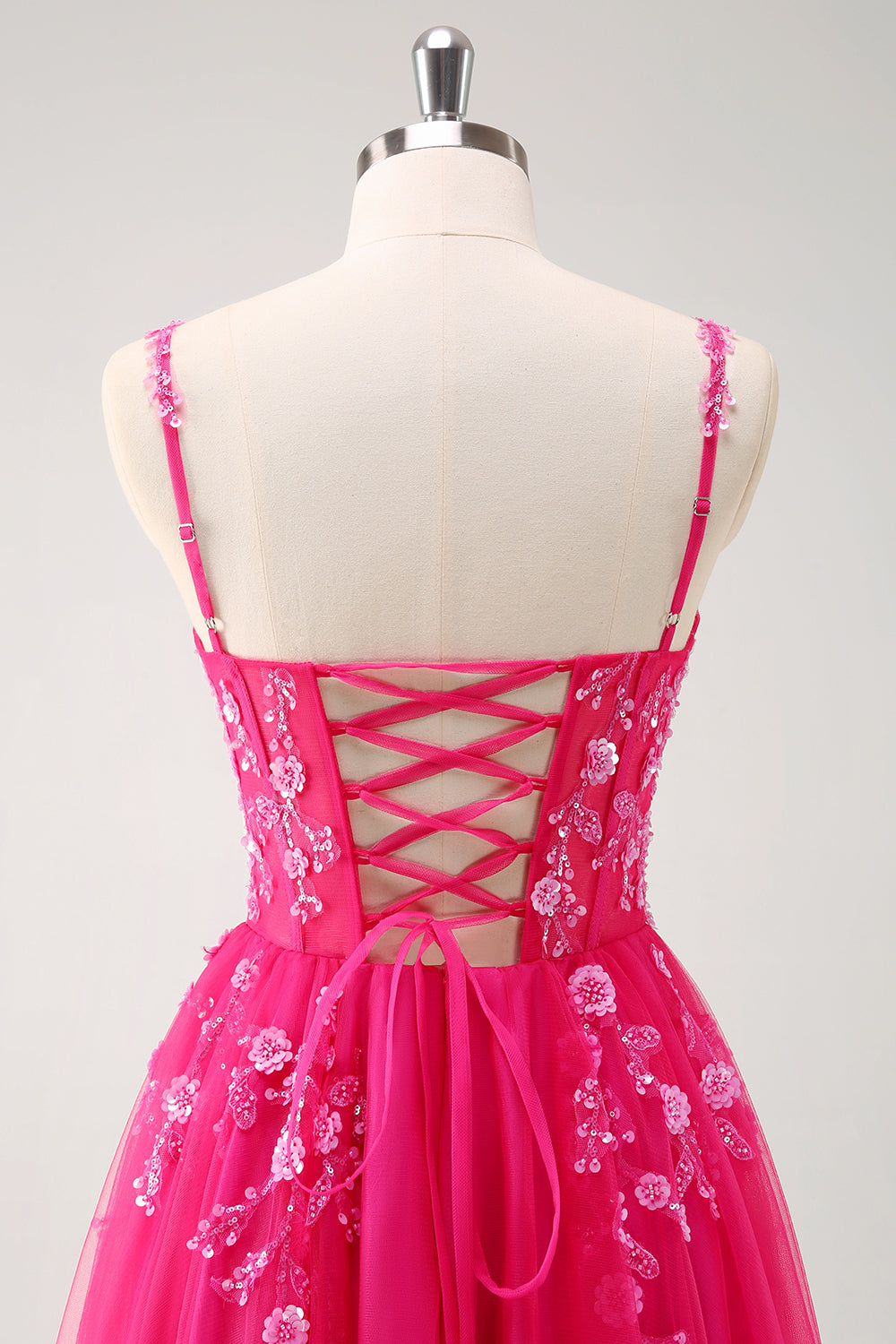 Błyszcząca Zielony Gorset Długa Tiulowe Sukienki Na Studniówke W Róże