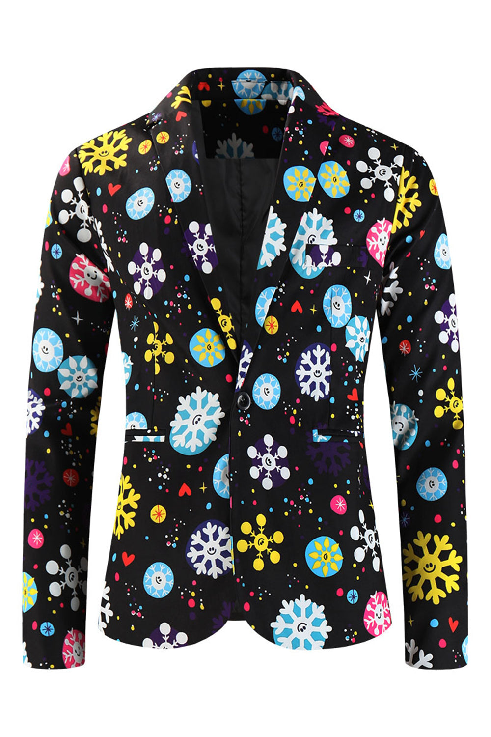 płatek śniegu 3-częściowy męski garnitur świąteczny