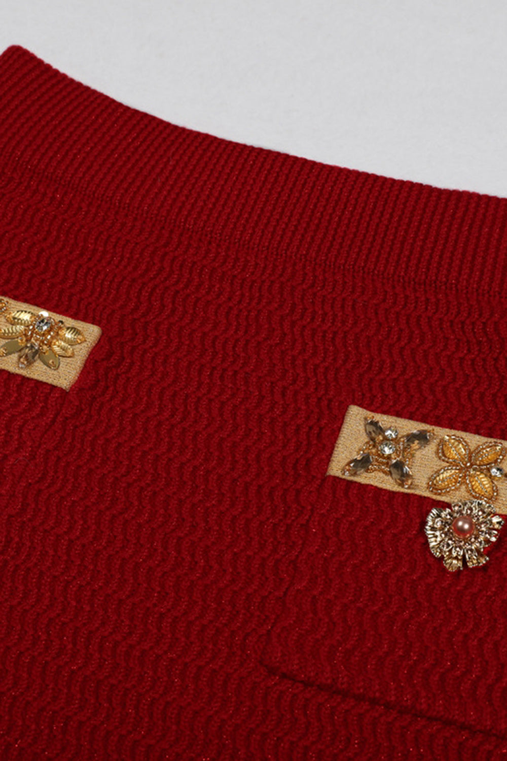 Czarne 2-częściowe garnitury damskie z cyrkoniami