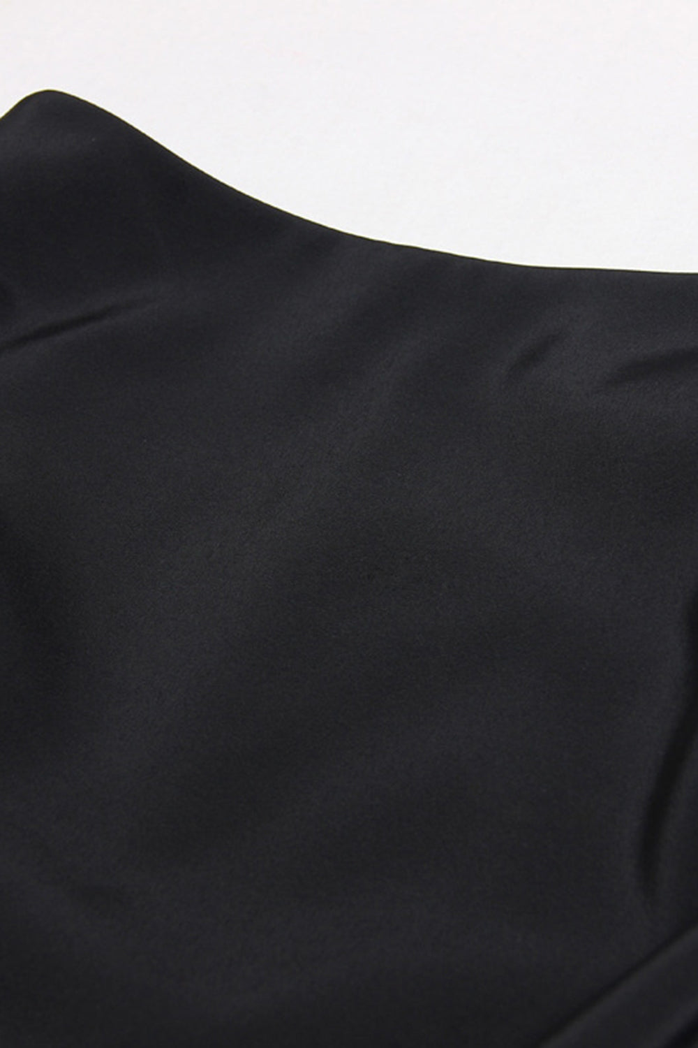 Czarne 2-częściowe damskie garnitury balowe z klapami z nacięciem z piórem