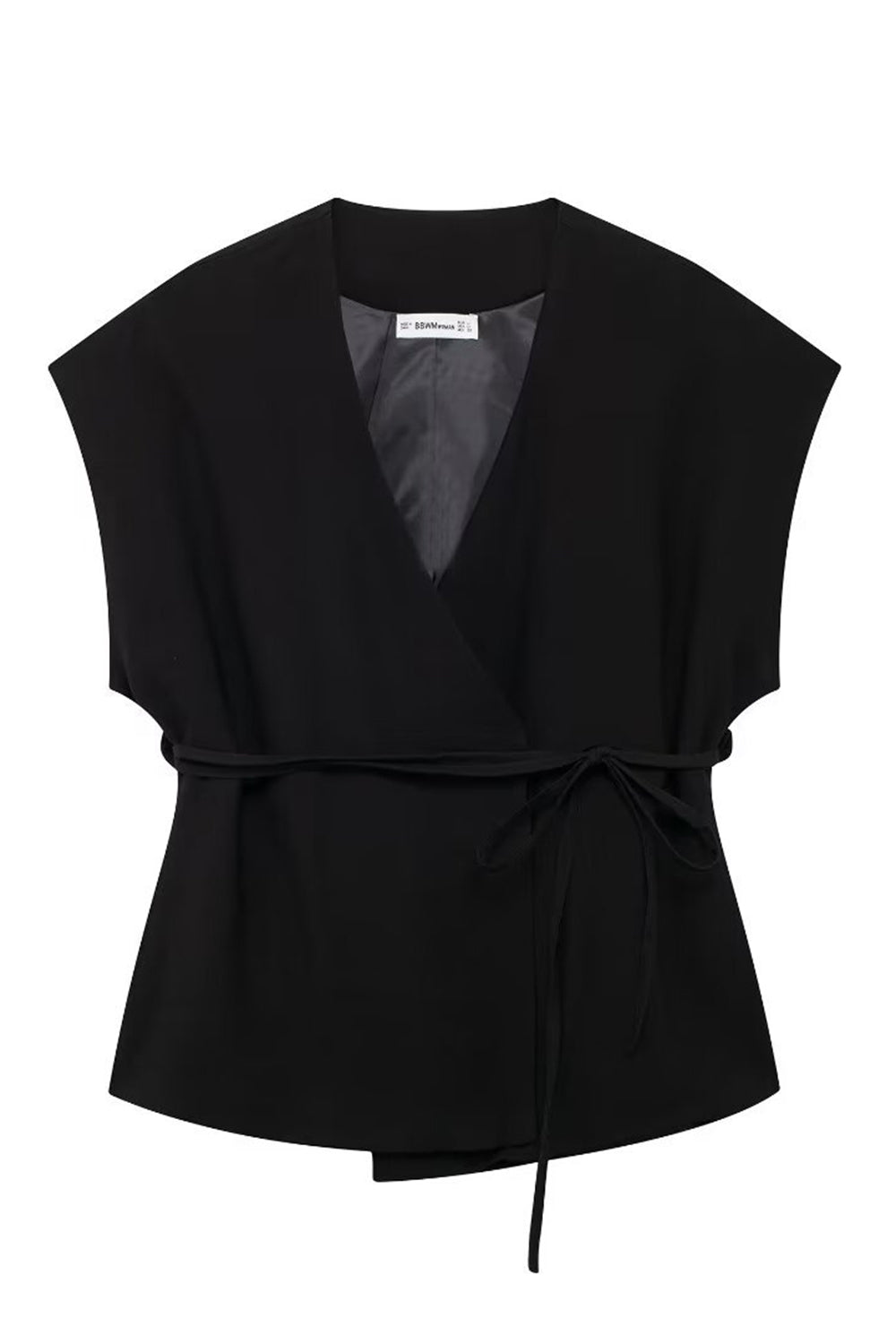 Czarne 2-częściowe damskie garnitury balowe bez rękawów ze sznurkami