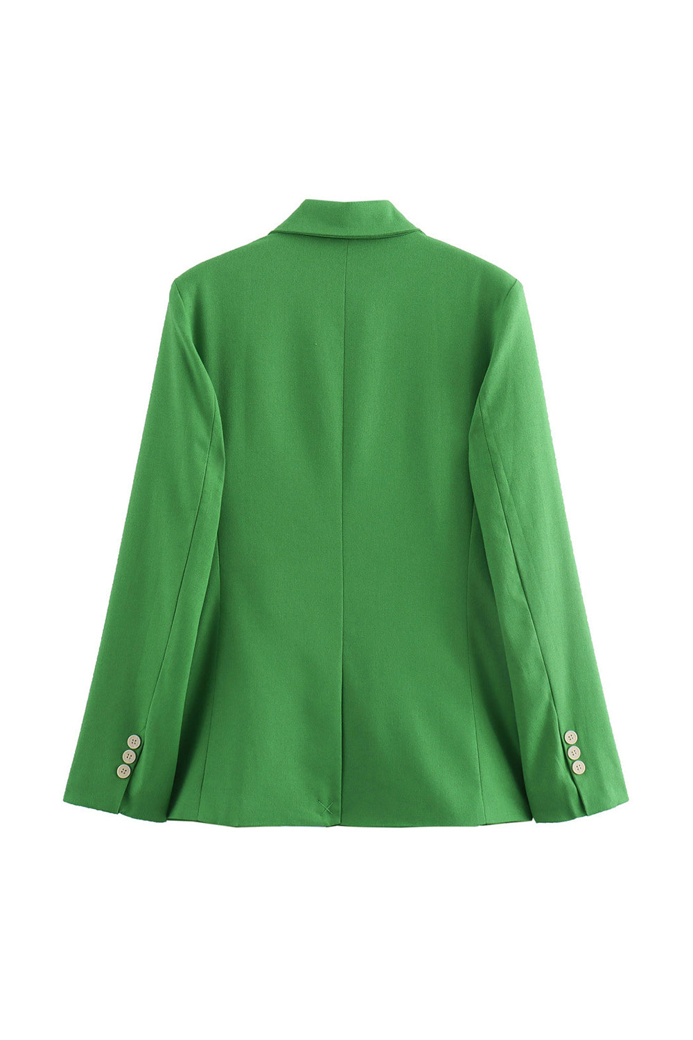 Zielone 2-częściowe dwurzędowe damskie garnitury balowe z klapami w kształcie szczytu