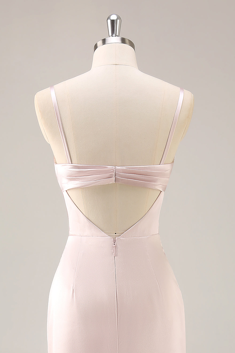 Cukierkowy Róż Syrenka Satynowe Długa Sukienki Na Wesele z Rozcięciem