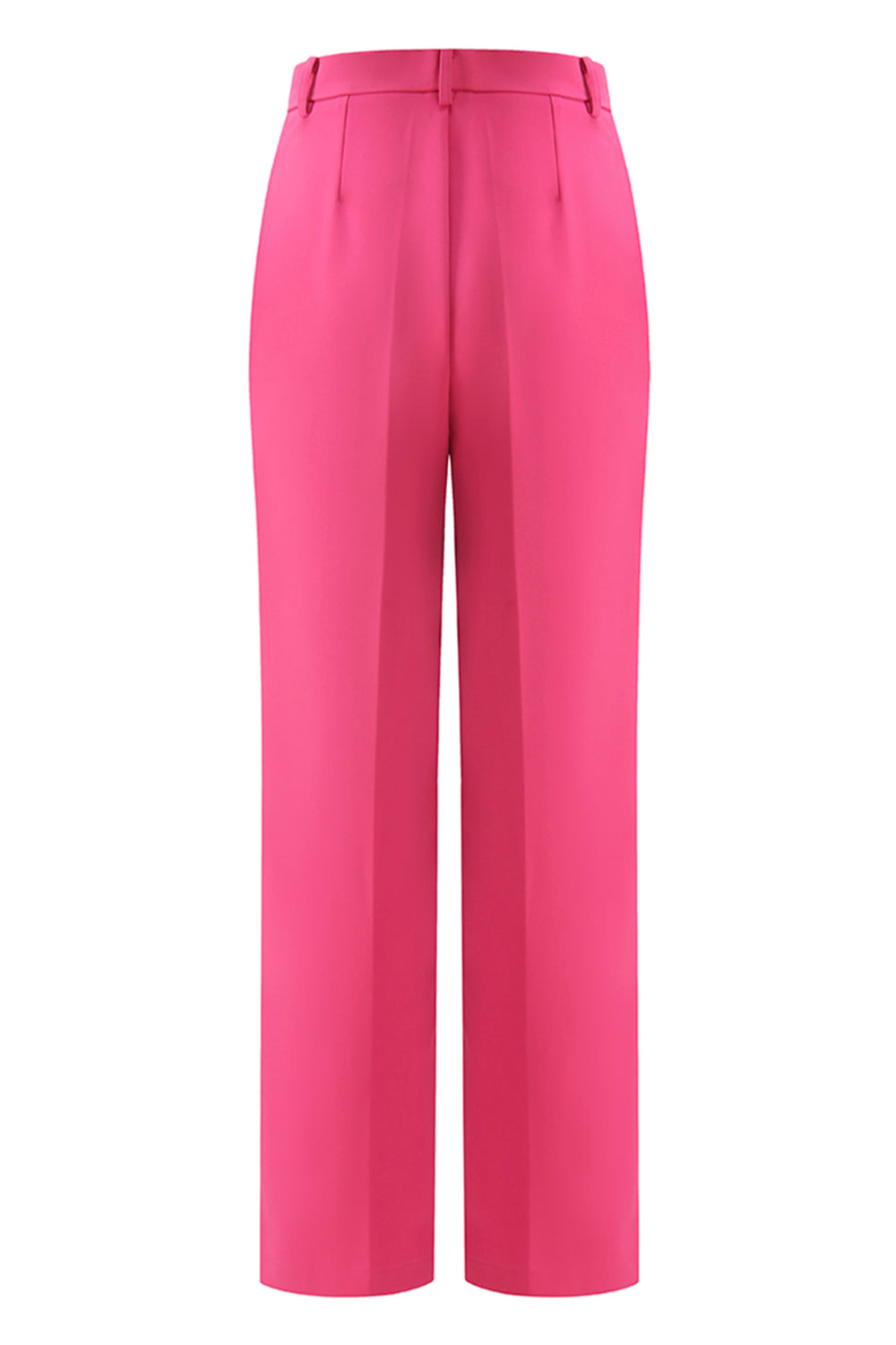 Fuksja Peak Lapel 2-częściowe garnitury damskie z guzikami