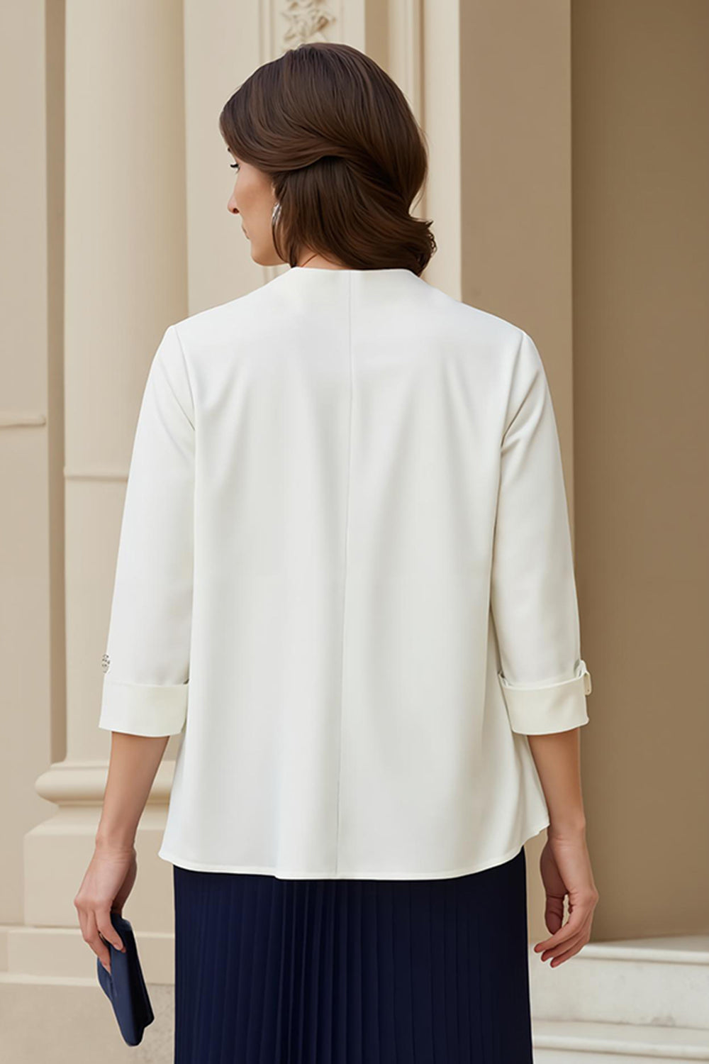 Granatowa sukienka dla gości weselnych Sweetheart A Line 2-częściowa sukienka dla gości weselnych midi z koronką