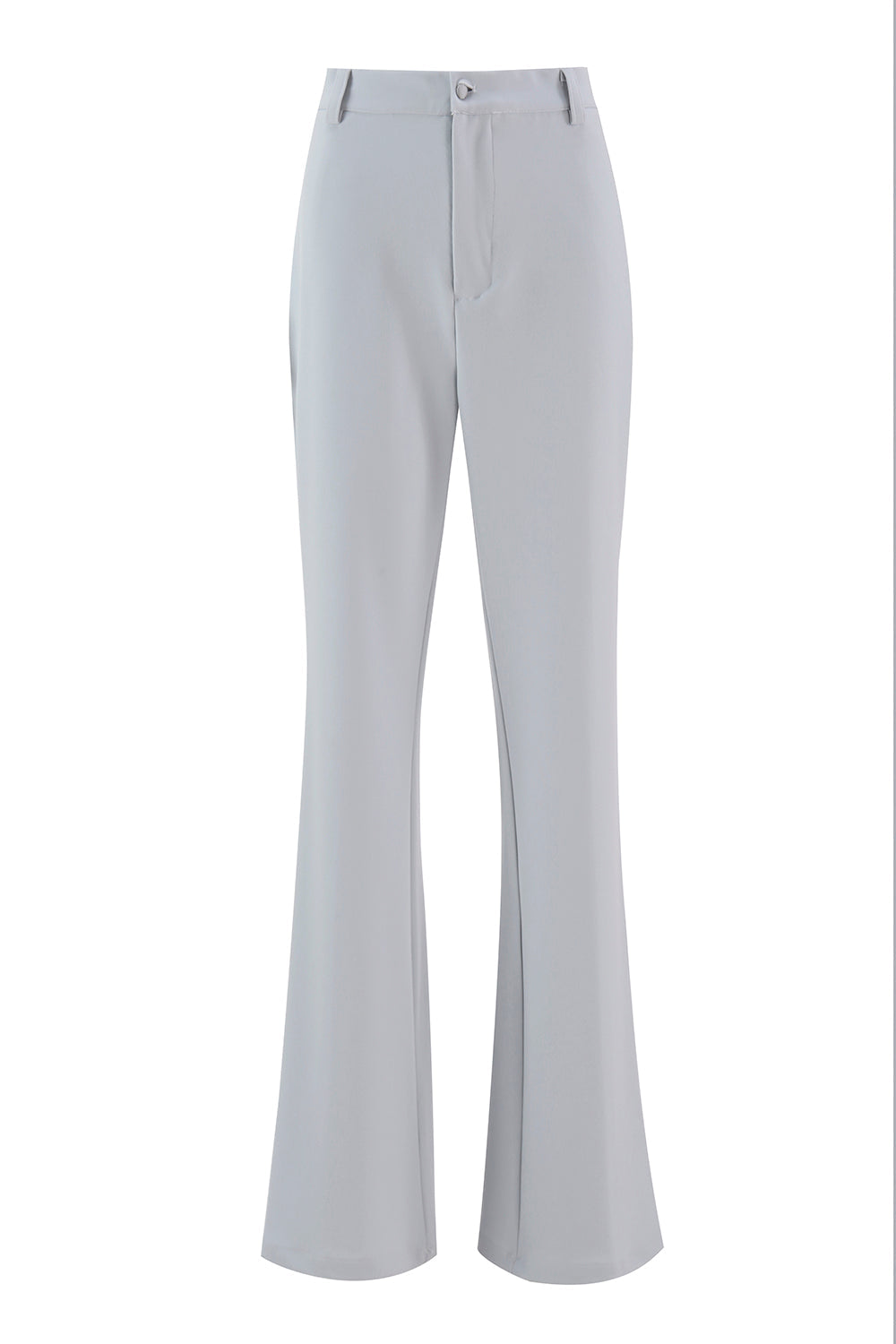 Srebrny 2-częściowy dwurzędowy klapa w szpic Slim Fit damski garnitur