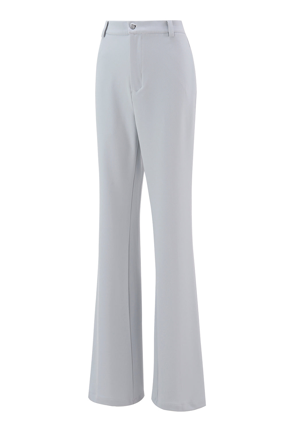 Srebrny 2-częściowy dwurzędowy klapa w szpic Slim Fit damski garnitur