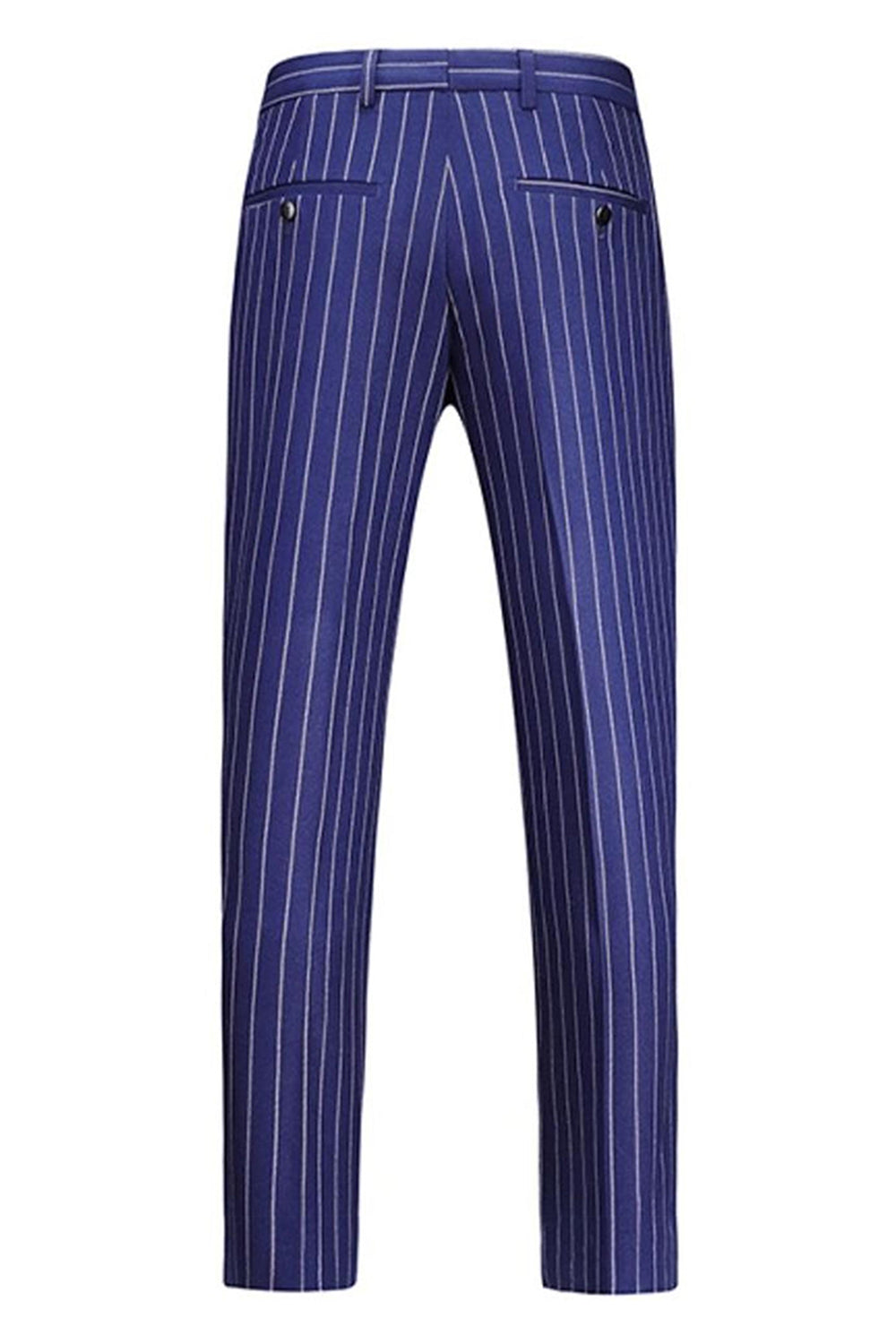 2-częściowe męskie garnitury z klapami Blue Peak Lapel