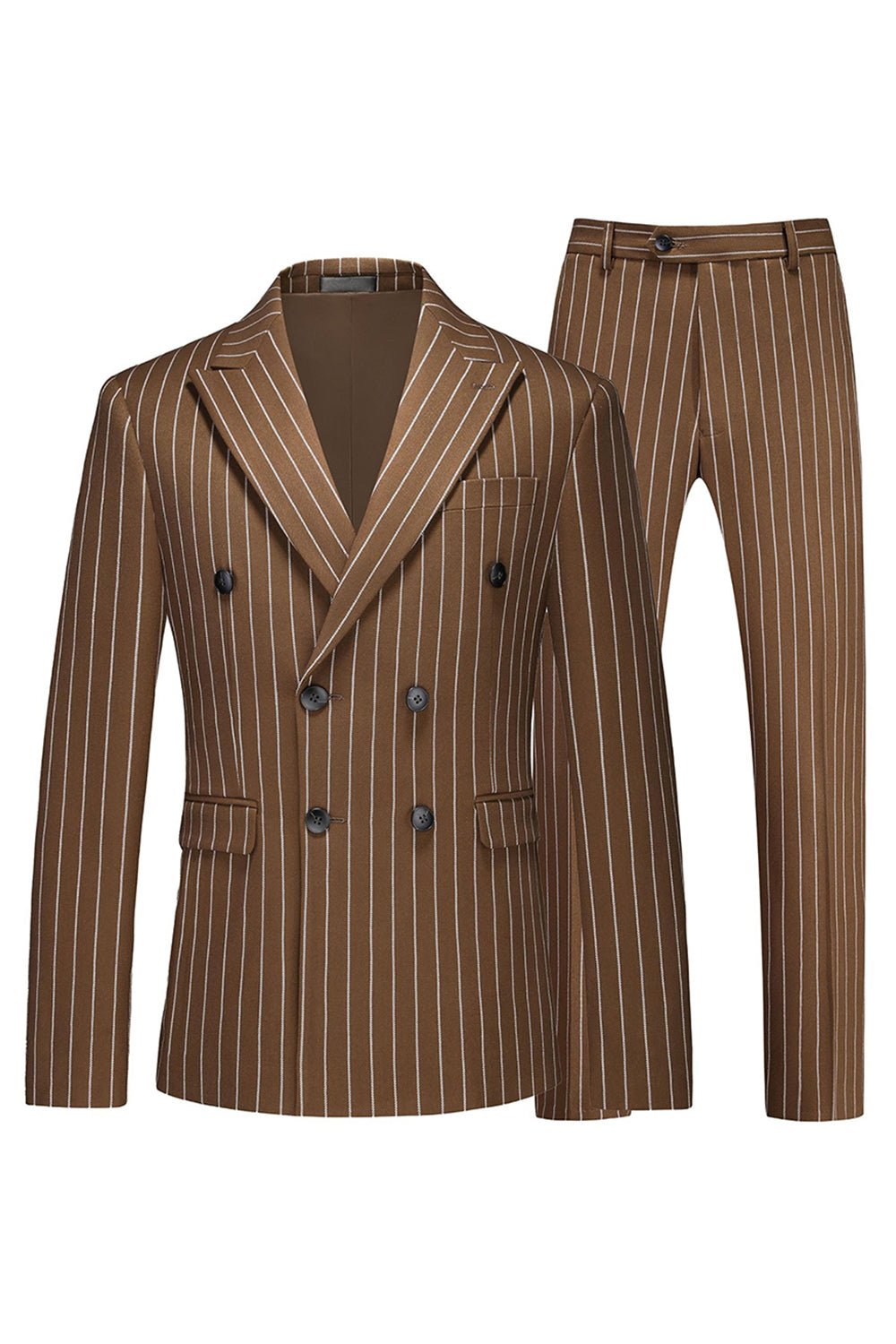 2-częściowe męskie garnitury z klapami Blue Peak Lapel