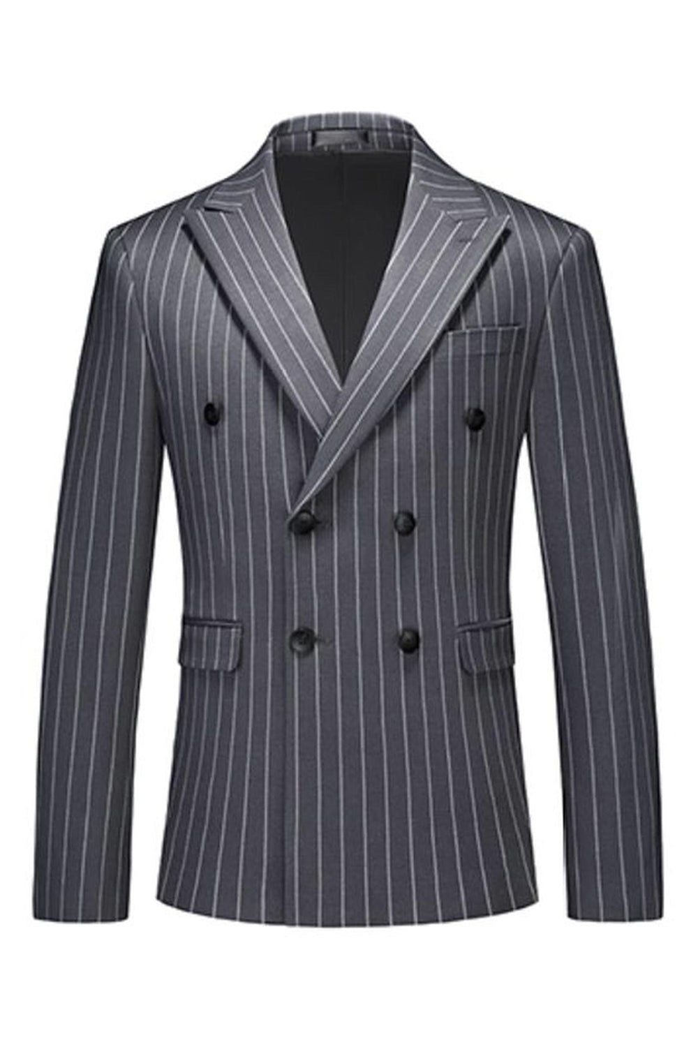 2-częściowe męskie garnitury z klapami Blue Peak Lapel