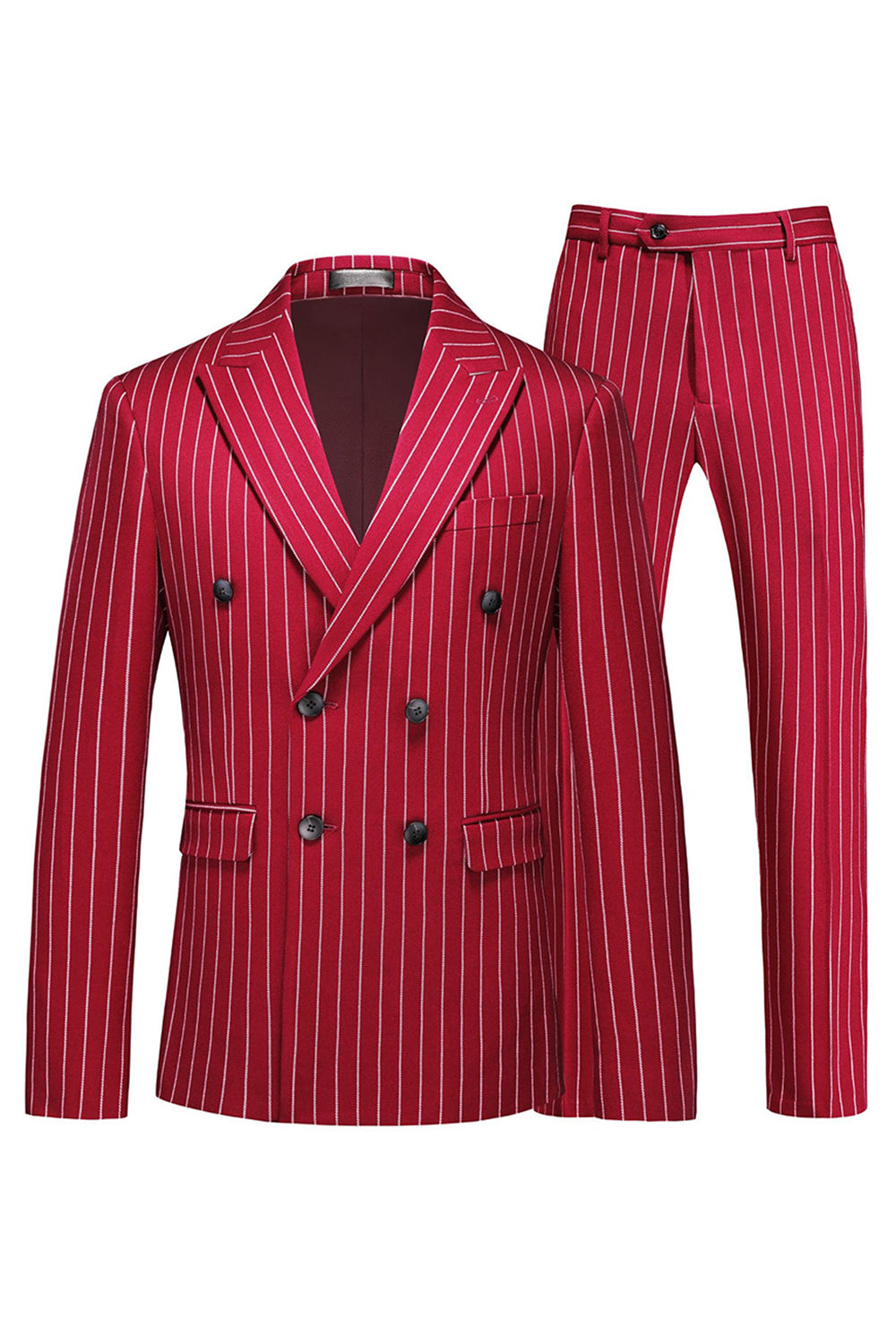 2-częściowe męskie garnitury z klapami Blue Peak Lapel