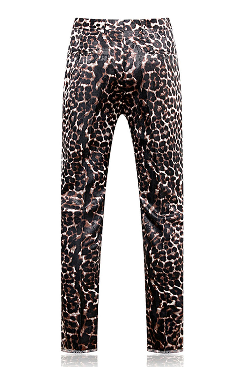 Leopard Peak Lapel 2-częściowe męskie garnitury na studniówkę