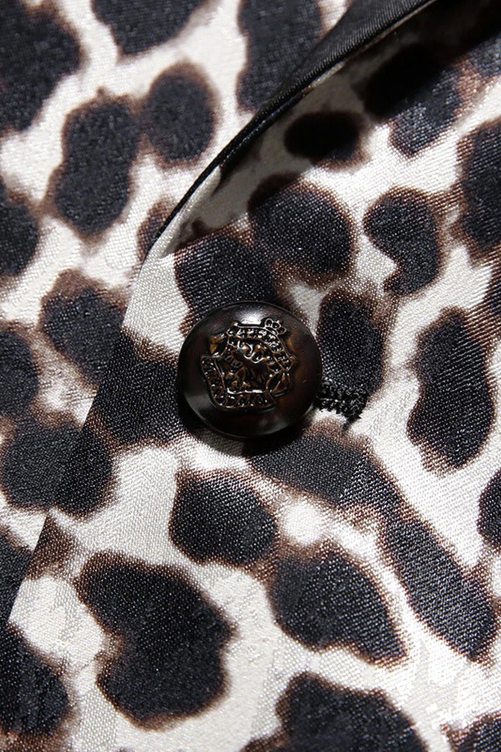 Leopard Peak Lapel 2-częściowe męskie garnitury na studniówkę