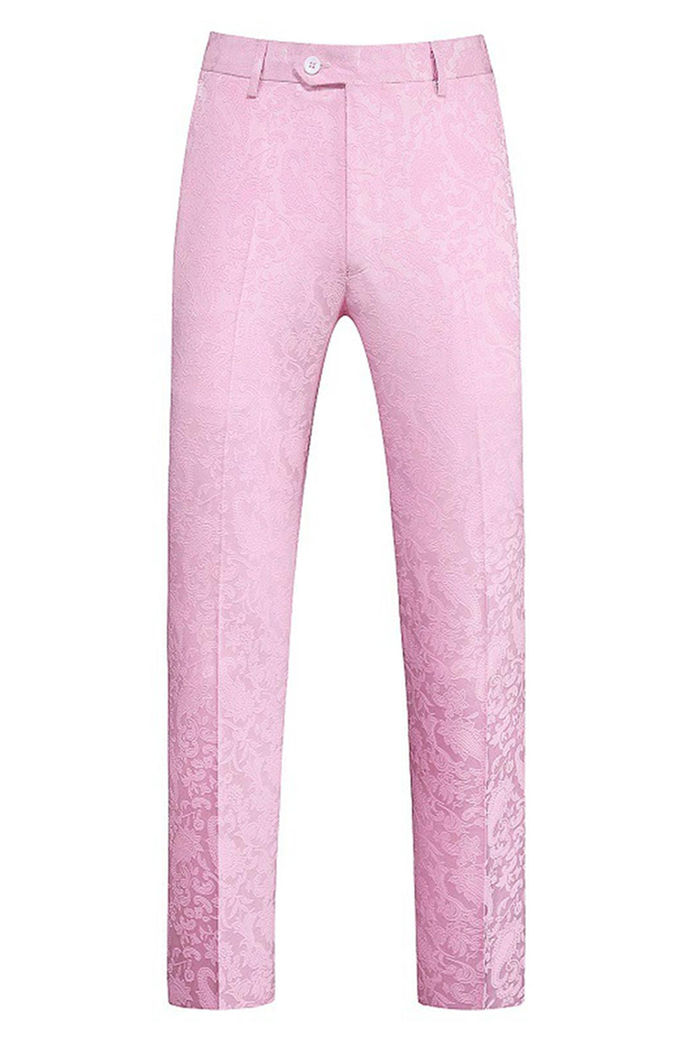 Różowy nadruk Peak Lapel 3-częściowe męskie garnitury na studniówkę