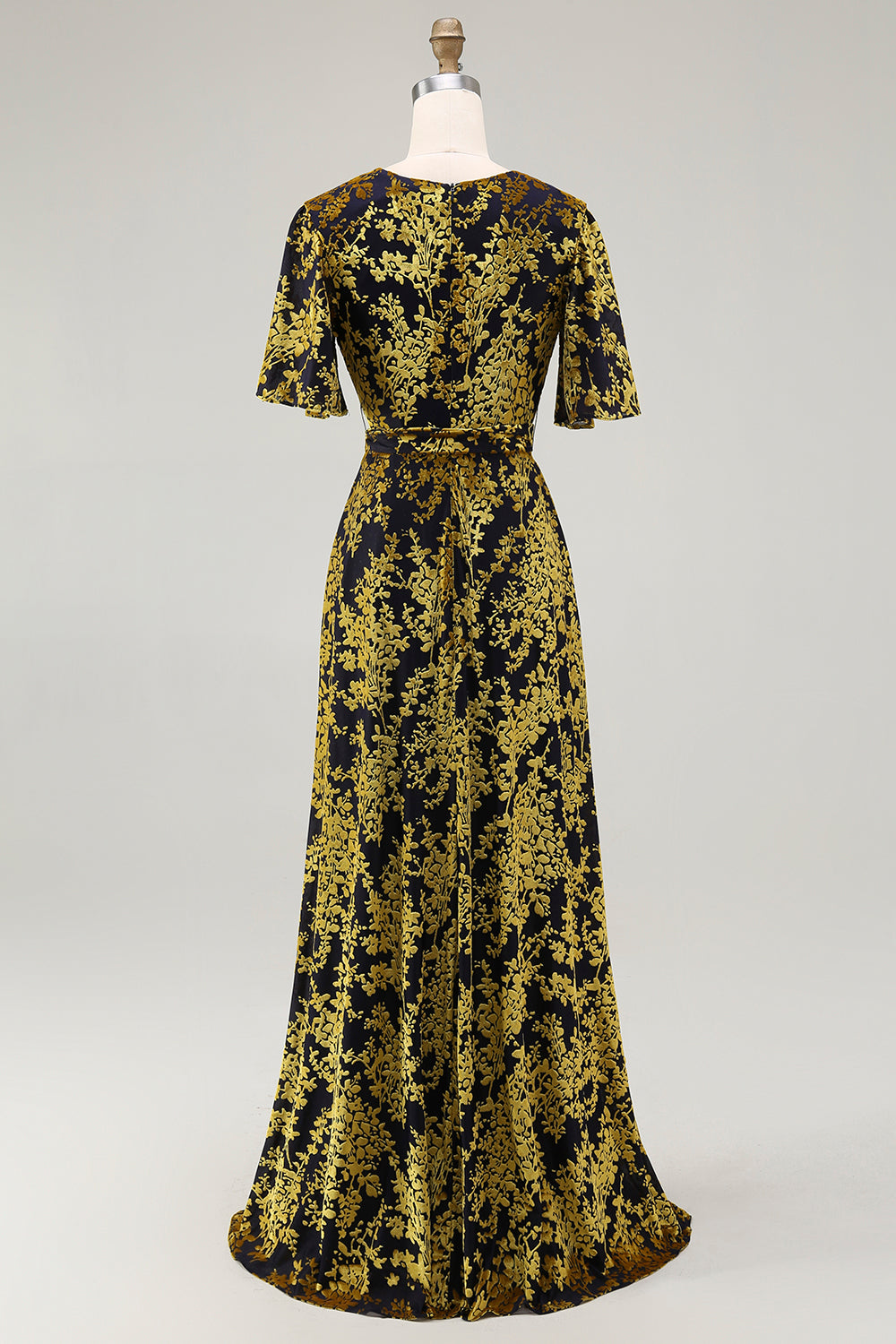 Burgundia Aksamitna Sukienki Na Wesele Dla Mamy z Krótki Rękaw