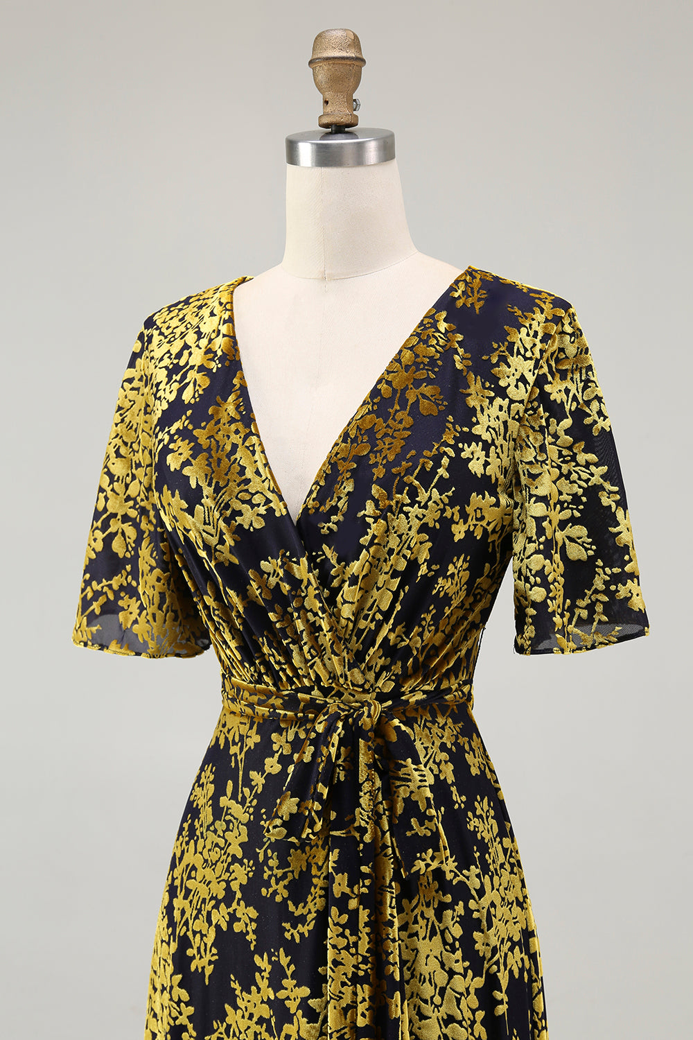 Burgundia Aksamitna Sukienki Na Wesele Dla Mamy z Krótki Rękaw