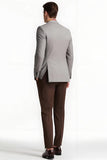 Grey Peak Lapel 2-częściowe jednorzędowe męskie garnitury balowe