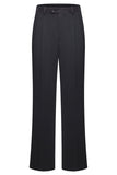 2-częściowe czarne garnitury męskie z klapami w kształcie szpiku slim fit