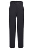 Slim Fit Czarne 2-częściowe dwurzędowe męskie garnitury z klapami w szpic