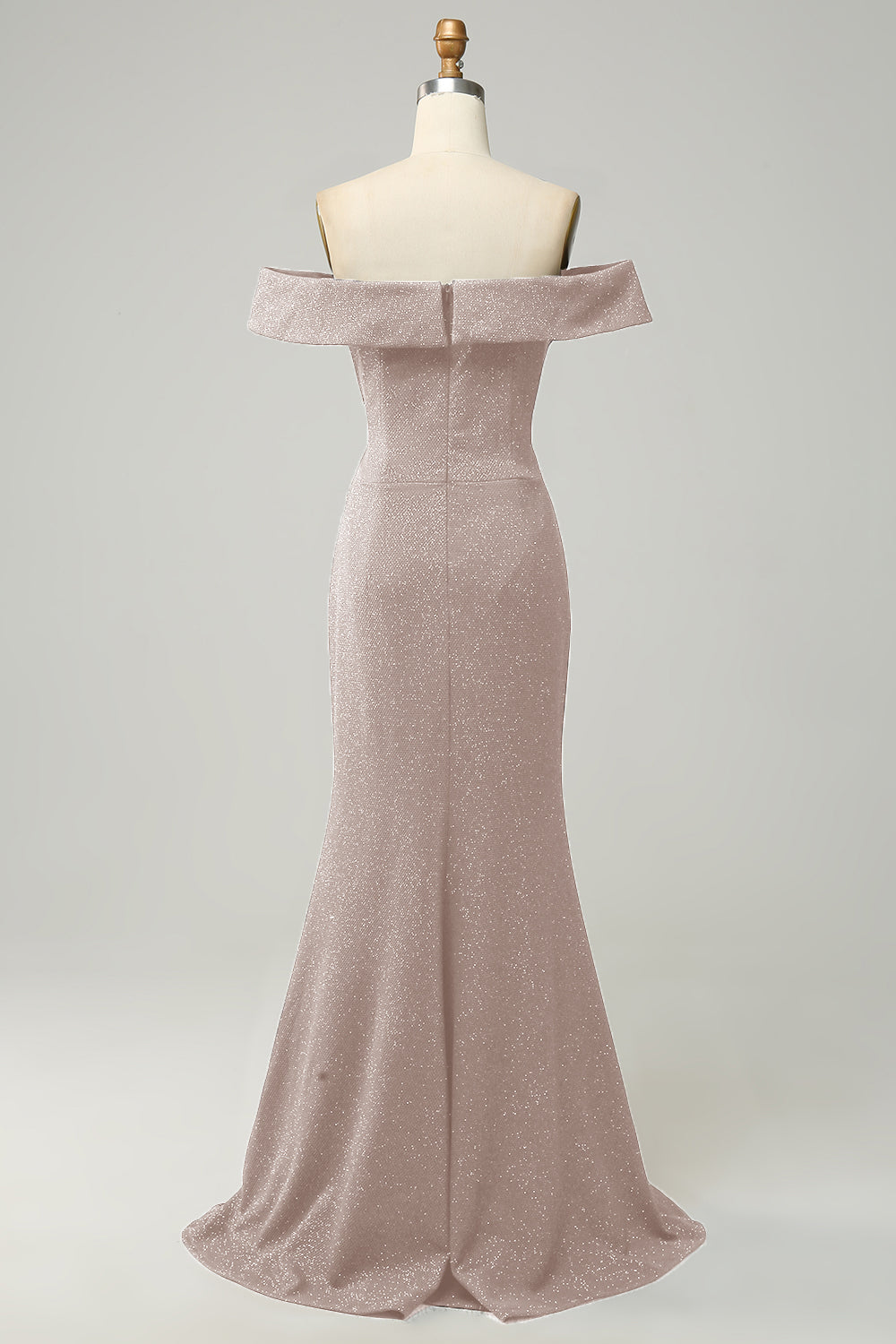 Błyszcząca Syrenka Granatowa Sukienki Dla Druhny z Odkrytymi Ramionami