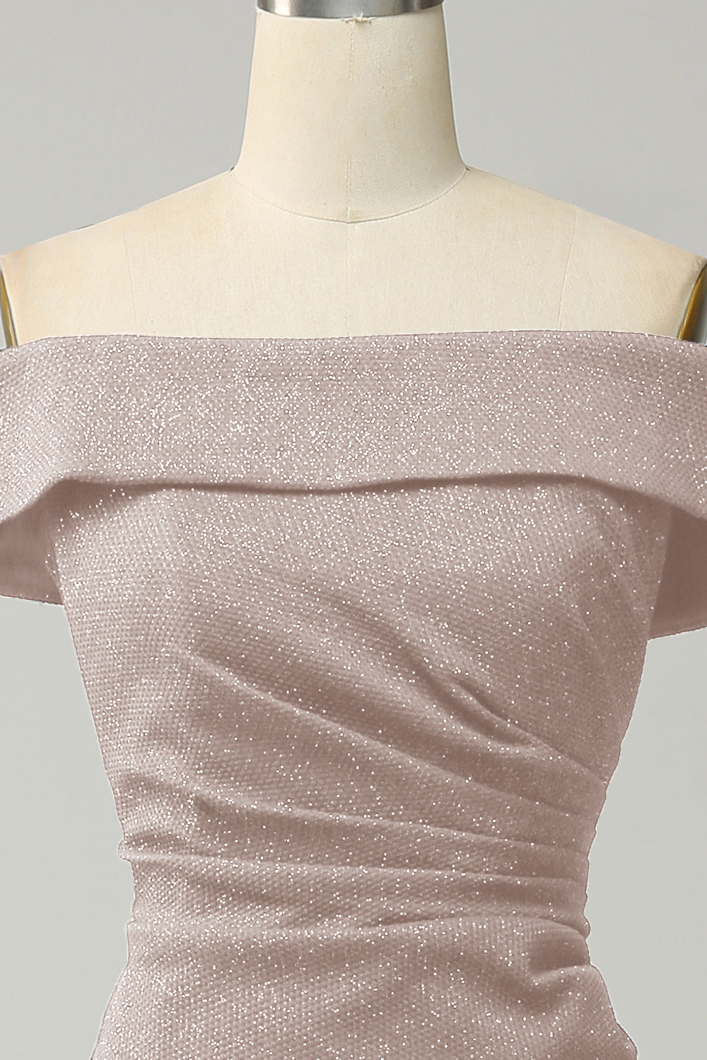 Błyszcząca Syrenka Granatowa Sukienki Dla Druhny z Odkrytymi Ramionami