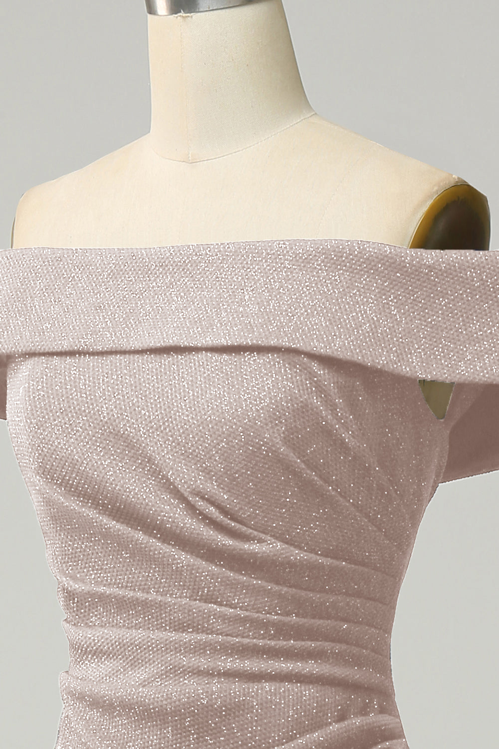 Błyszcząca Syrenka Granatowa Sukienki Dla Druhny z Odkrytymi Ramionami