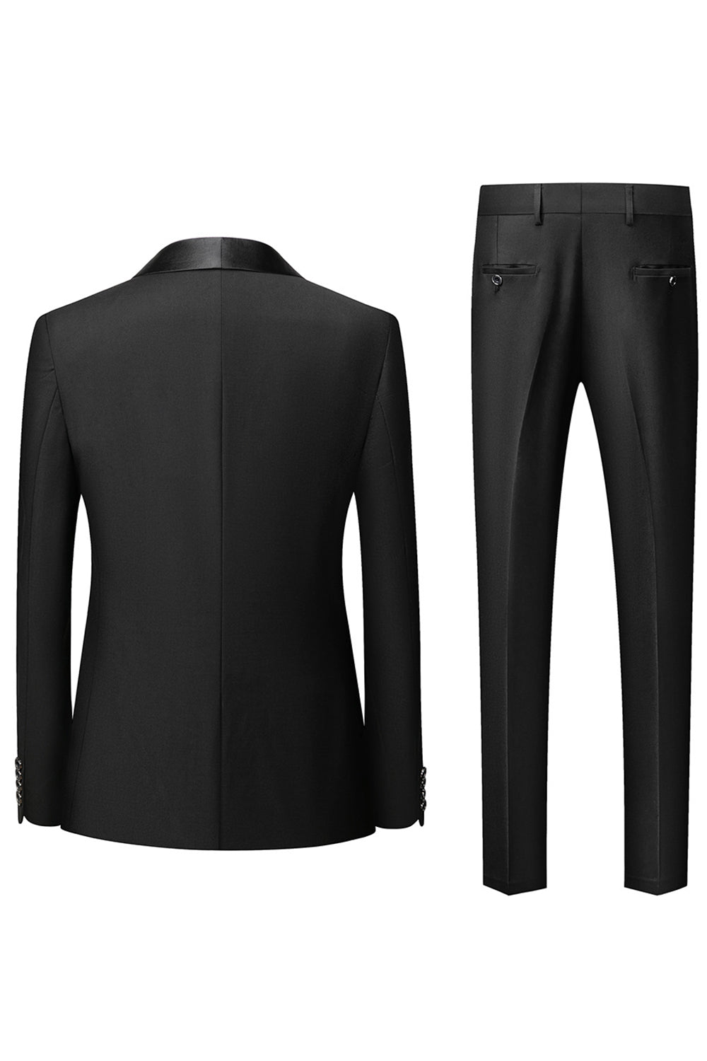szal klapy 3-częściowe męskie garnitury slim fit