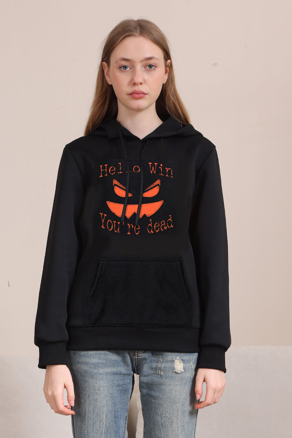 Złe Czarne Rodzinne Bluzy Z Kapturem Pumpkin