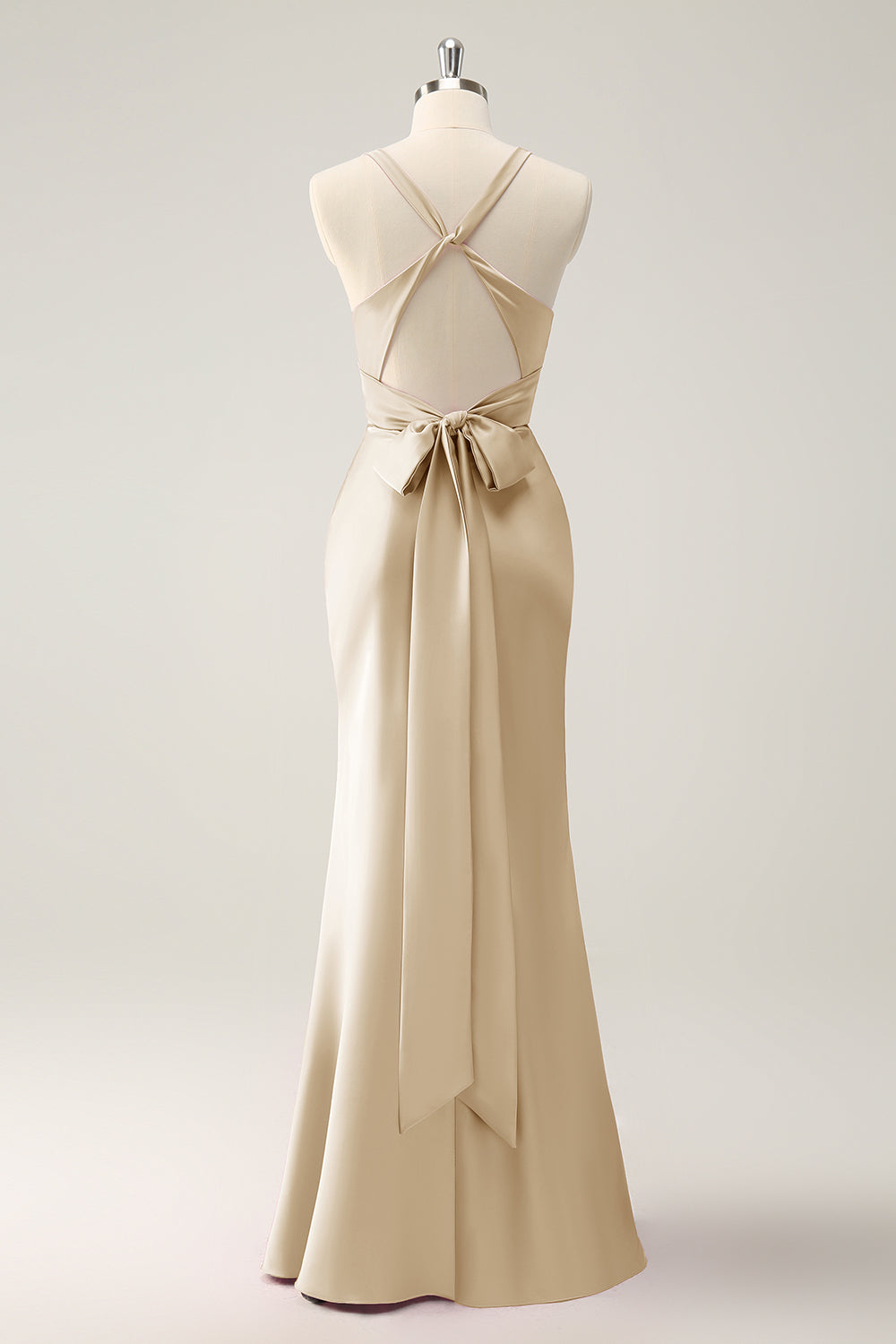 Różowa syrenka z dekoltem w serek satynowa długa Sukienka Na Wesele