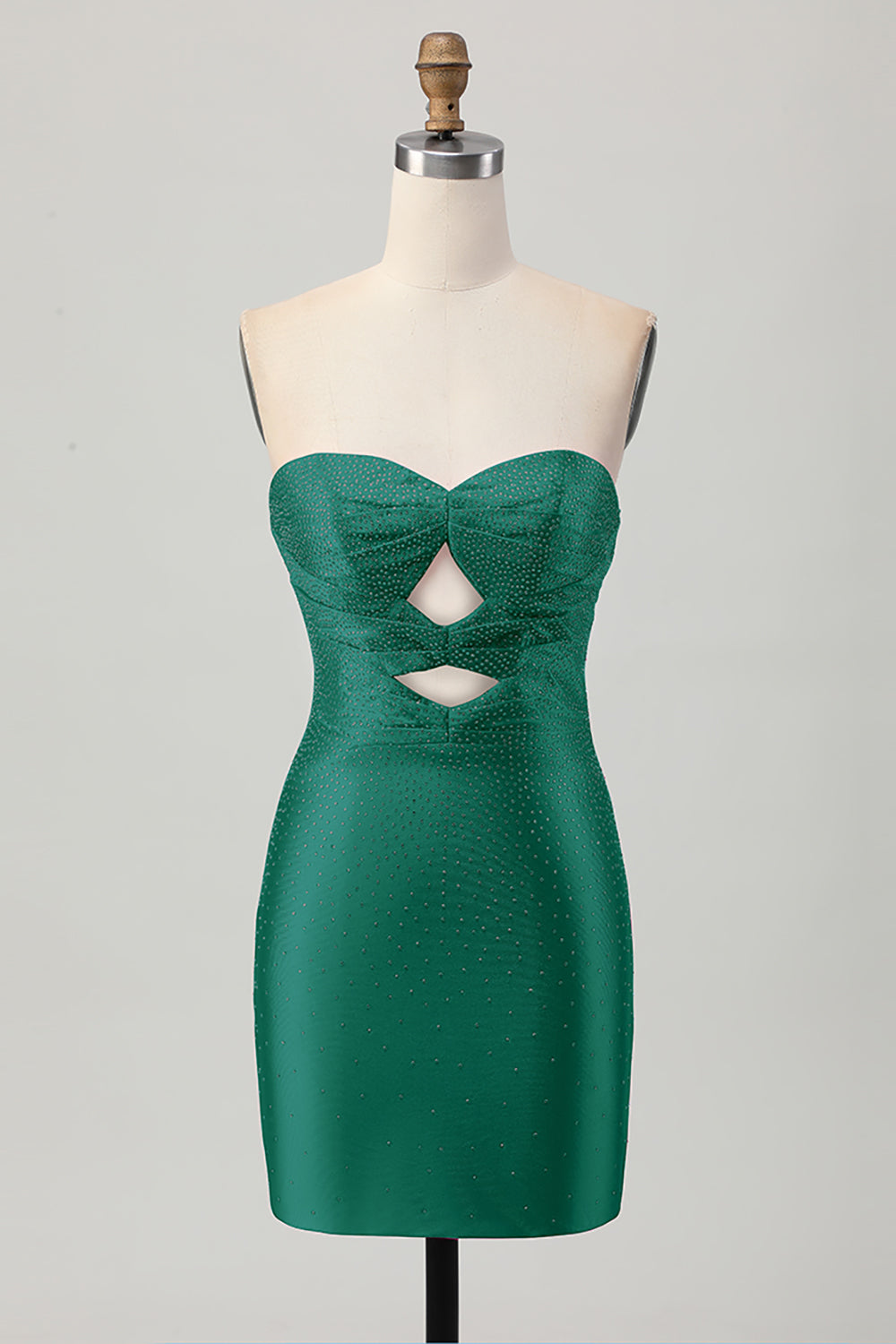 Czerwony sukienka bodycon z wycięciami na ramiączkach