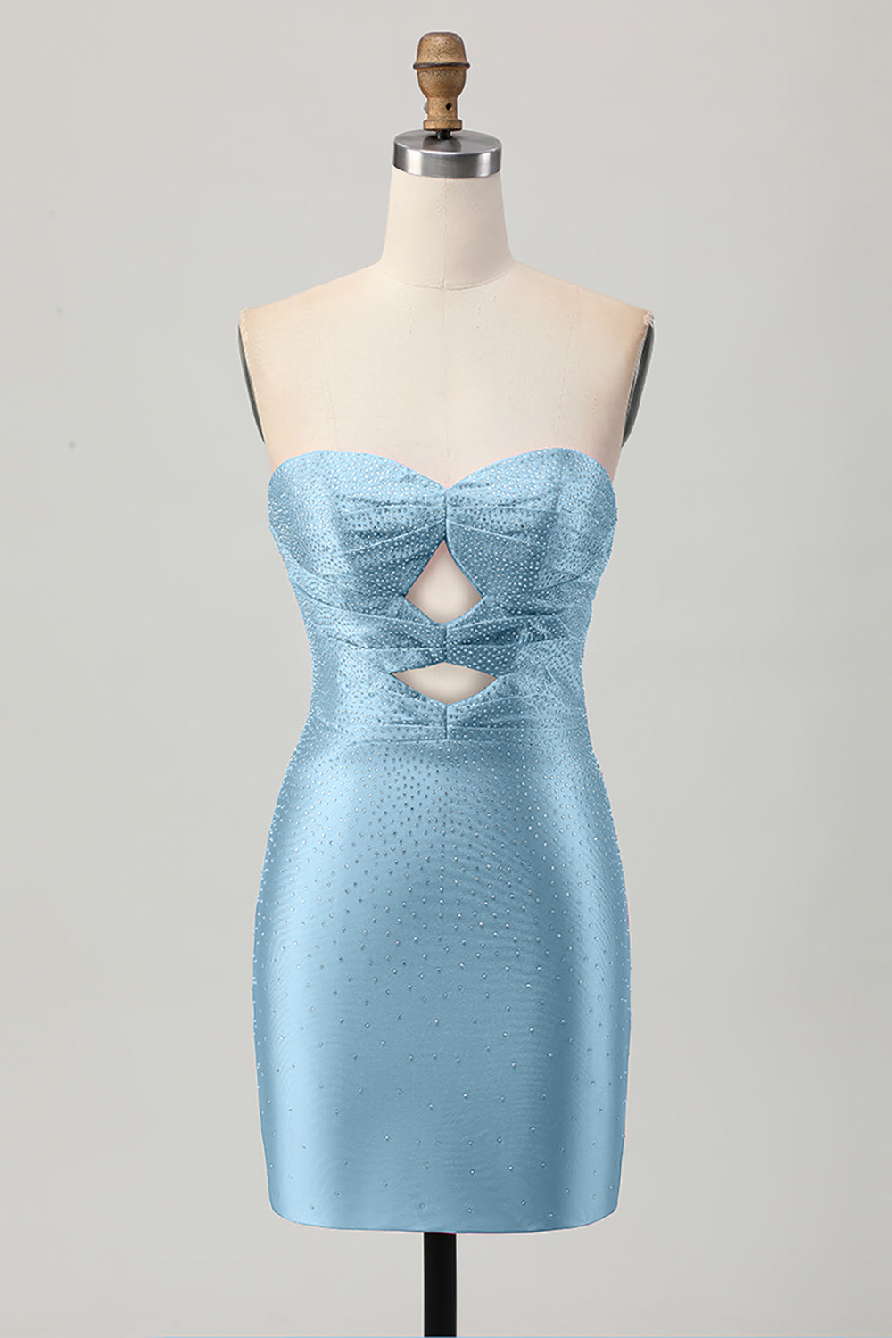 Czerwony sukienka bodycon z wycięciami na ramiączkach