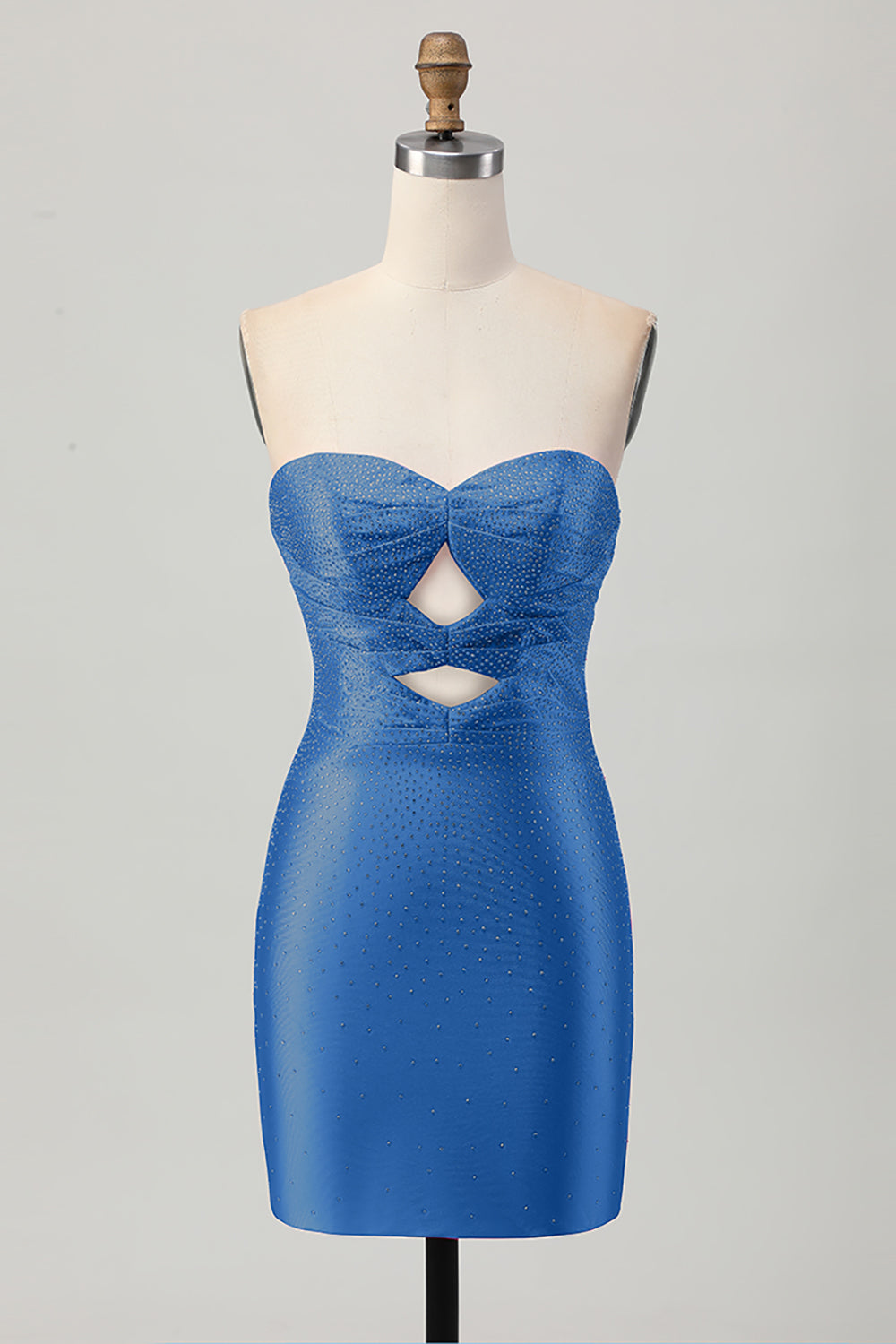 Czerwony sukienka bodycon z wycięciami na ramiączkach