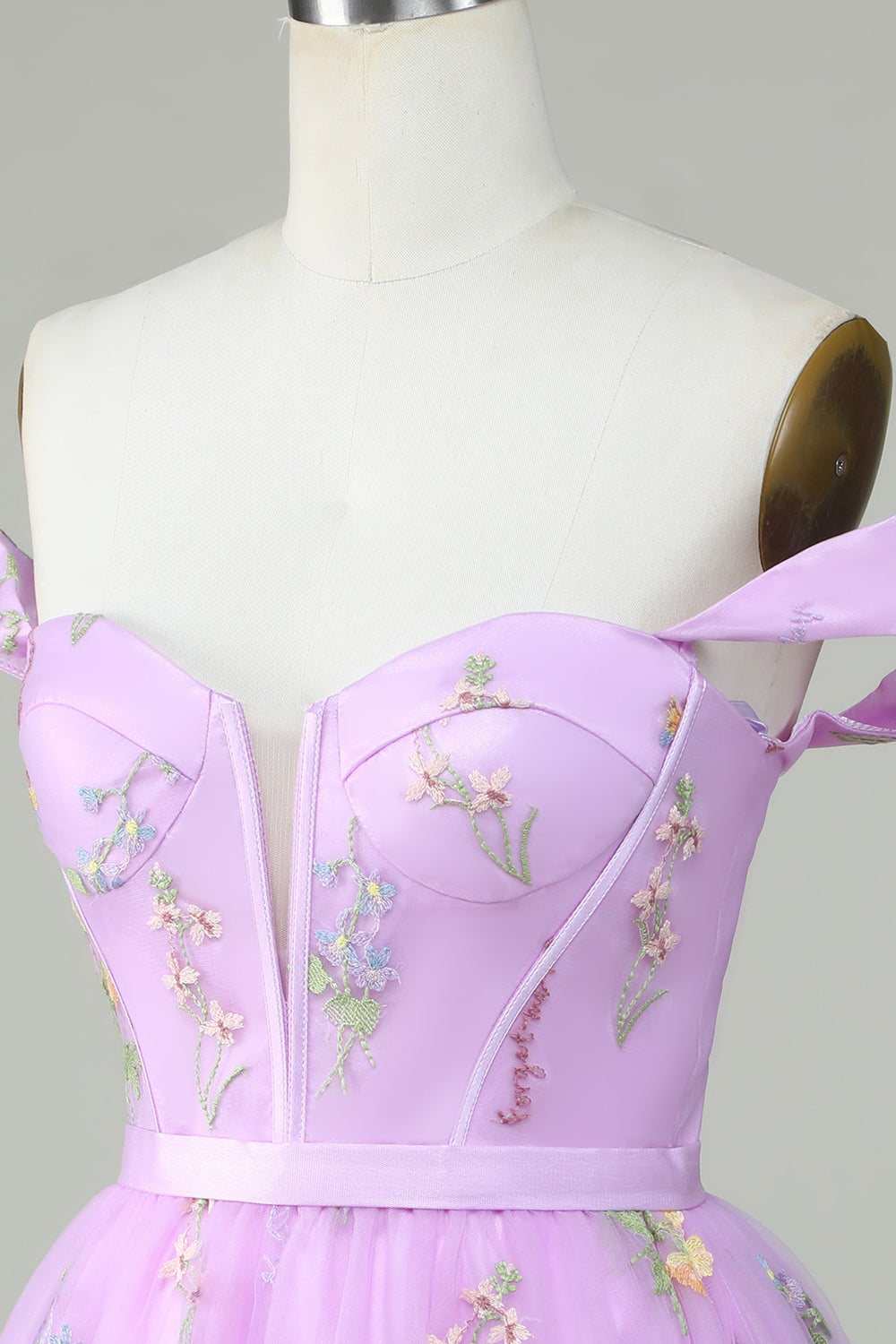 Szampan Krótka Sukienki Na Impreze z Haft