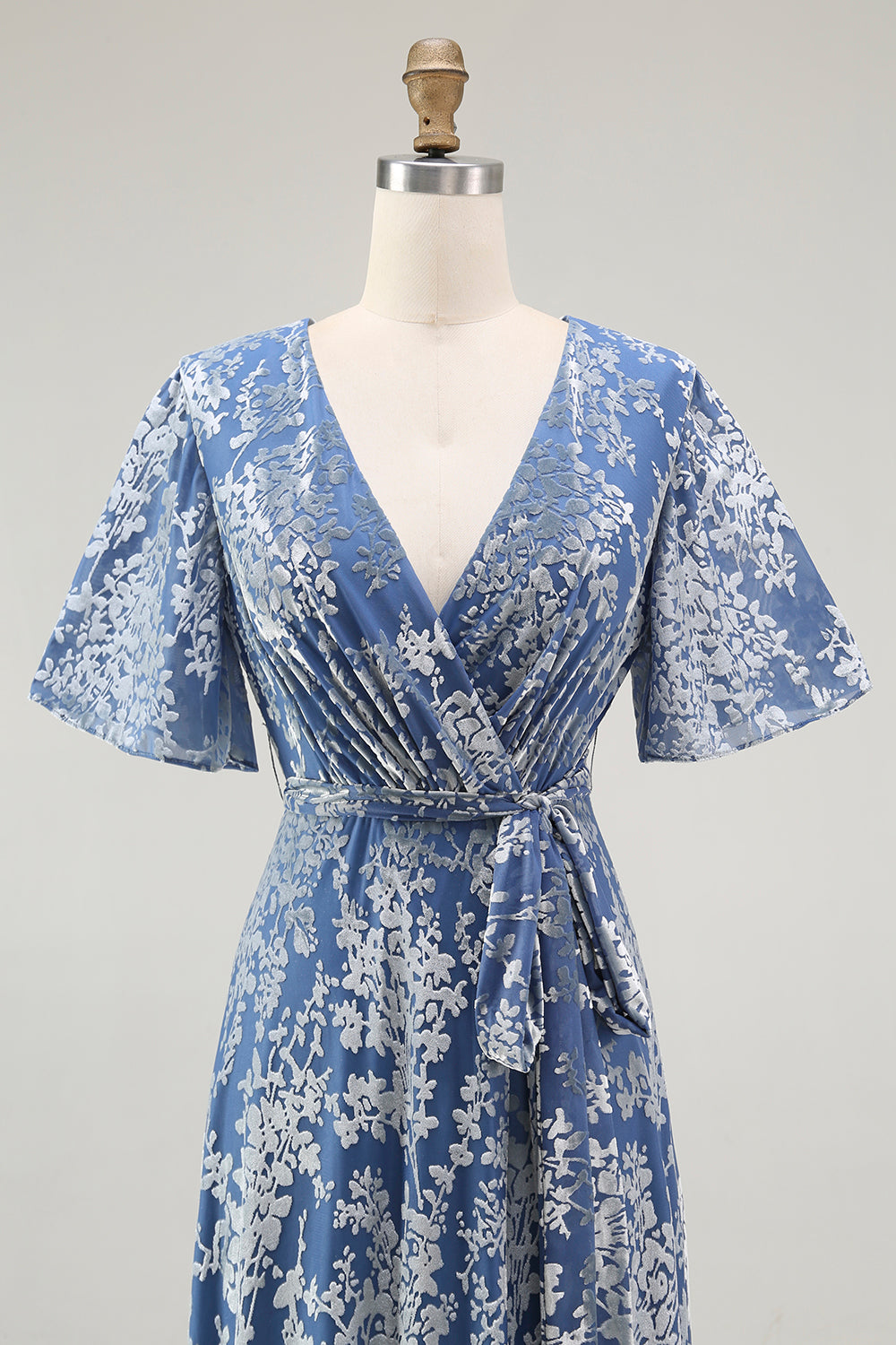 Burgundia Aksamitna Sukienki Na Wesele Dla Mamy z Krótki Rękaw