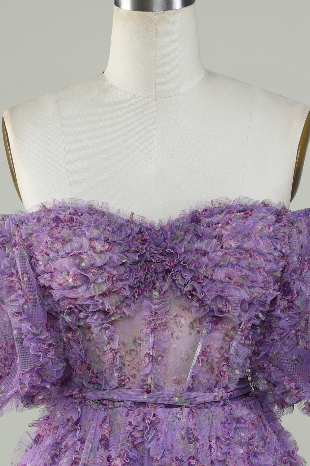 Sukienki Koktajlowe Z Ramion Z Kwiatowym Nadrukiem