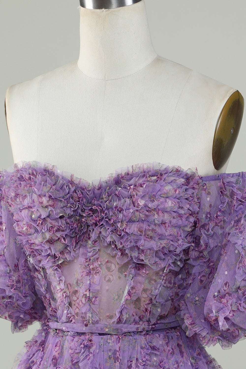 Sukienki Koktajlowe Z Ramion Z Kwiatowym Nadrukiem