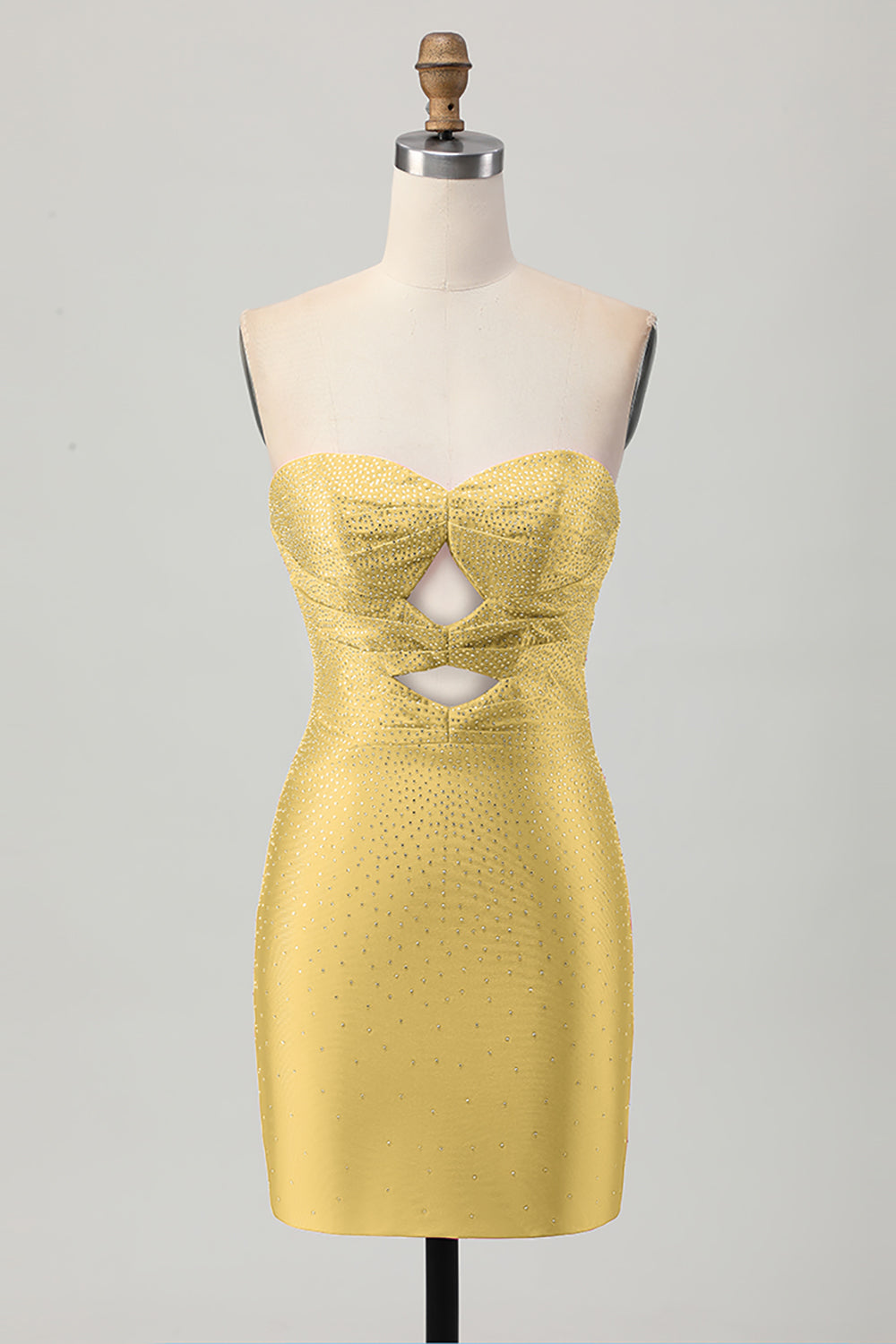 Czerwony sukienka bodycon z wycięciami na ramiączkach