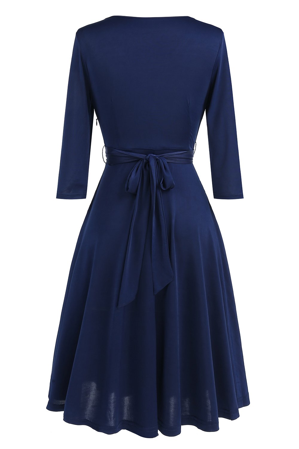 Czarna sukienka Vintage 1950s z szarfą
