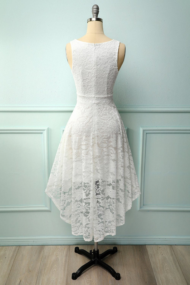 Załaduj obraz do przeglądarki galerii, Bordowa Asymetryczne Sukienka Koronkowa Plus Size