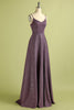 Załaduj obraz do przeglądarki galerii, Fioletowe Długie Cienkich Ramiączkach Sukienki Na Studniówke